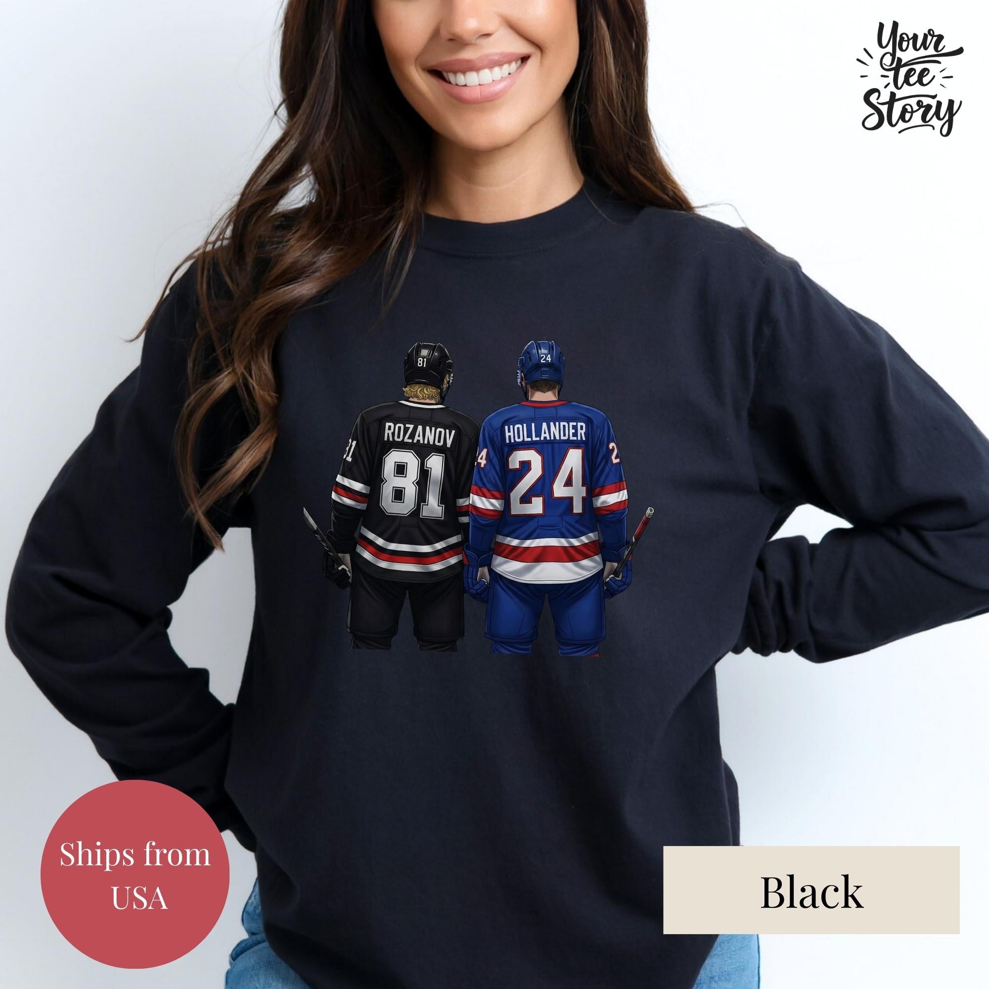 Vintage Hockey Romance Shirt – Heated Rivalry Inspired Queer Hockey Fan T-Shirt or Sweatshirt