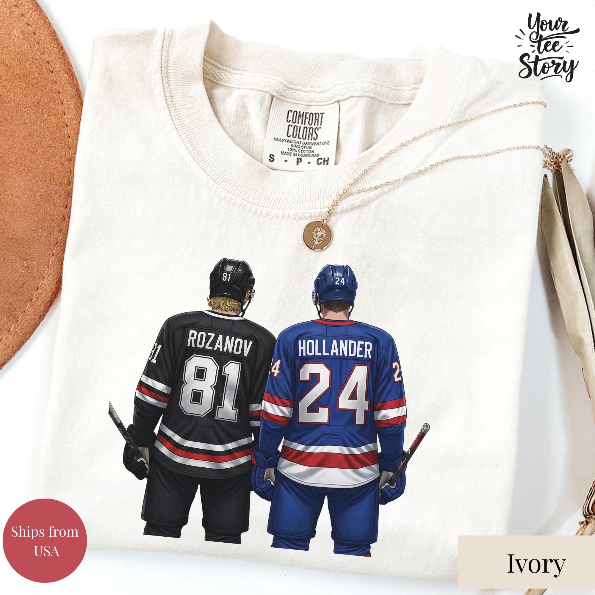 Vintage Hockey Romance Shirt – Heated Rivalry Inspired Queer Hockey Fan T-Shirt or Sweatshirt