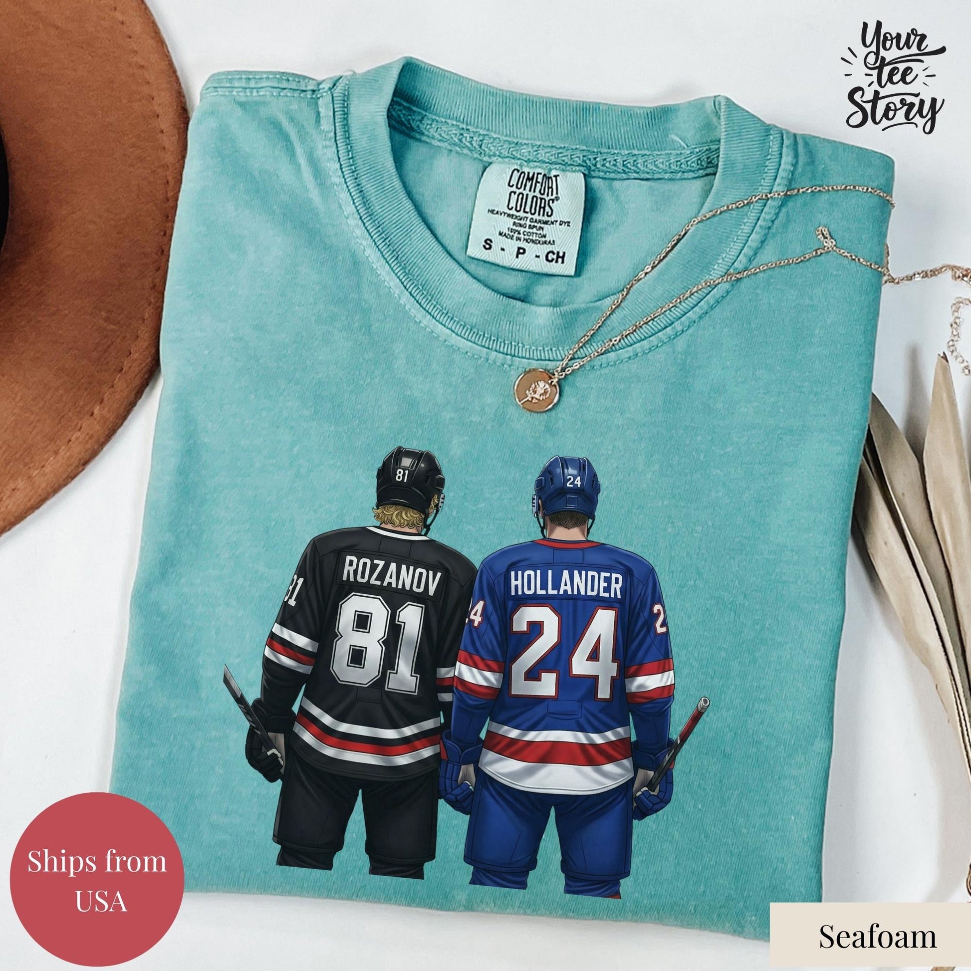 Vintage Hockey Romance Shirt – Heated Rivalry Inspired Queer Hockey Fan T-Shirt or Sweatshirt