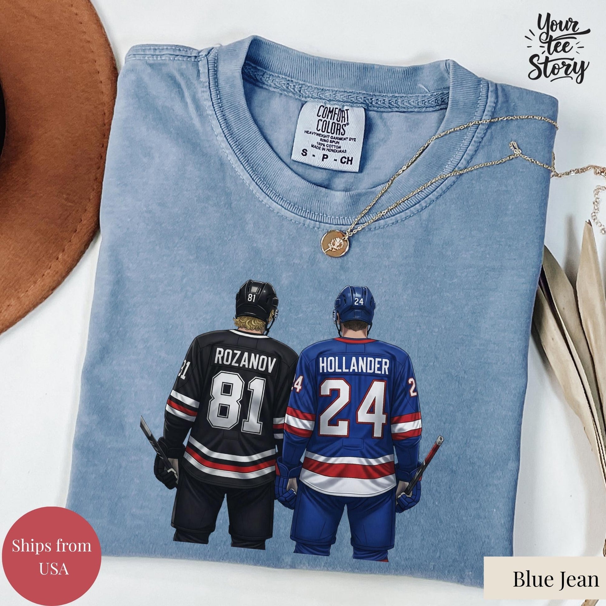 Vintage Hockey Romance Shirt – Heated Rivalry Inspired Queer Hockey Fan T-Shirt or Sweatshirt