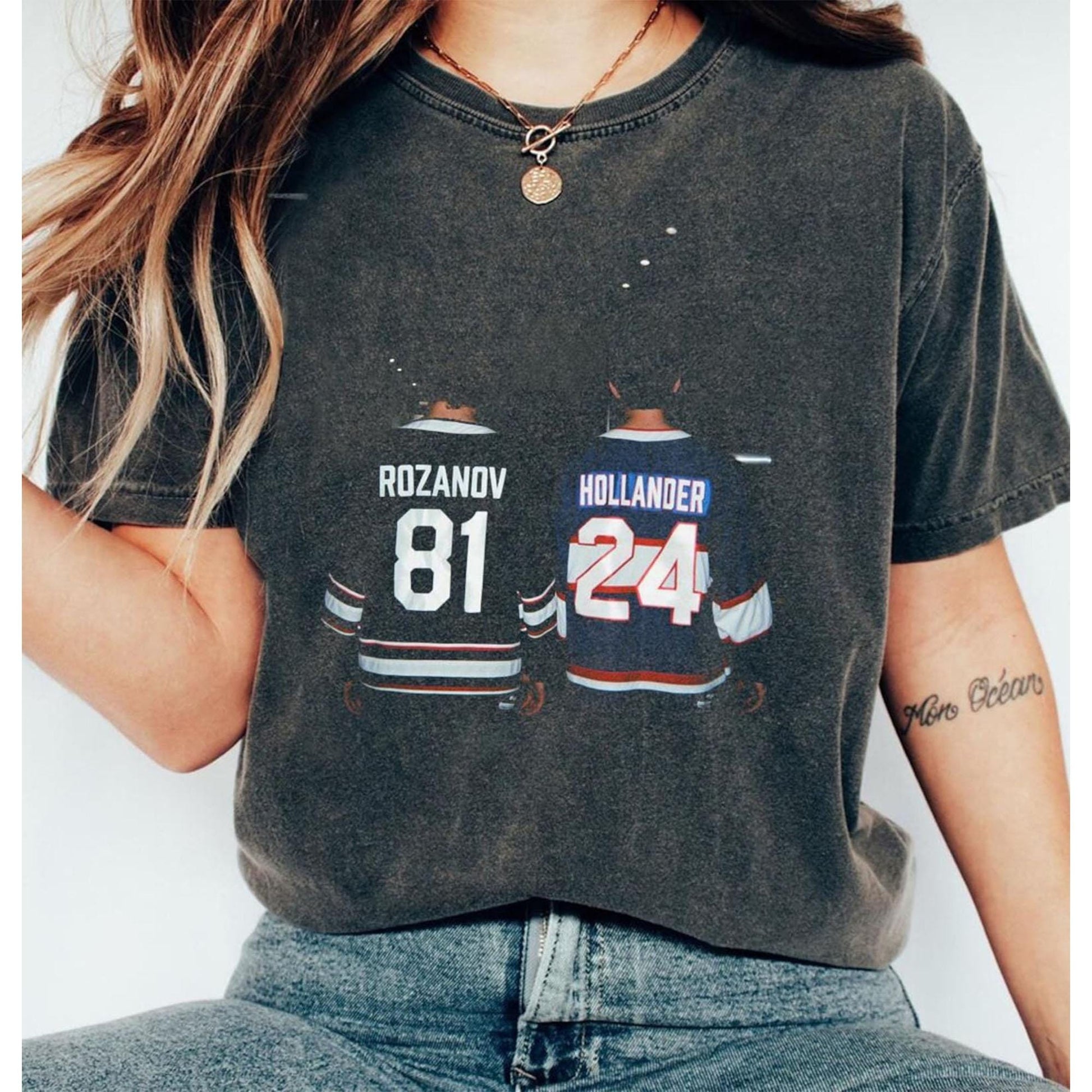 Hockey Romance Inspired Shirt – Hollander & Rozanov Vintage Style Fan Graphic Tee Unisex