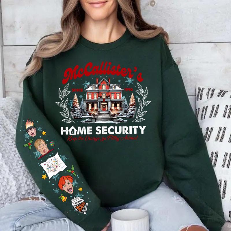 Vintage Home Alone Christmas Sweatshirt McCallister 90s Movie Shirt Holiday Crewneck