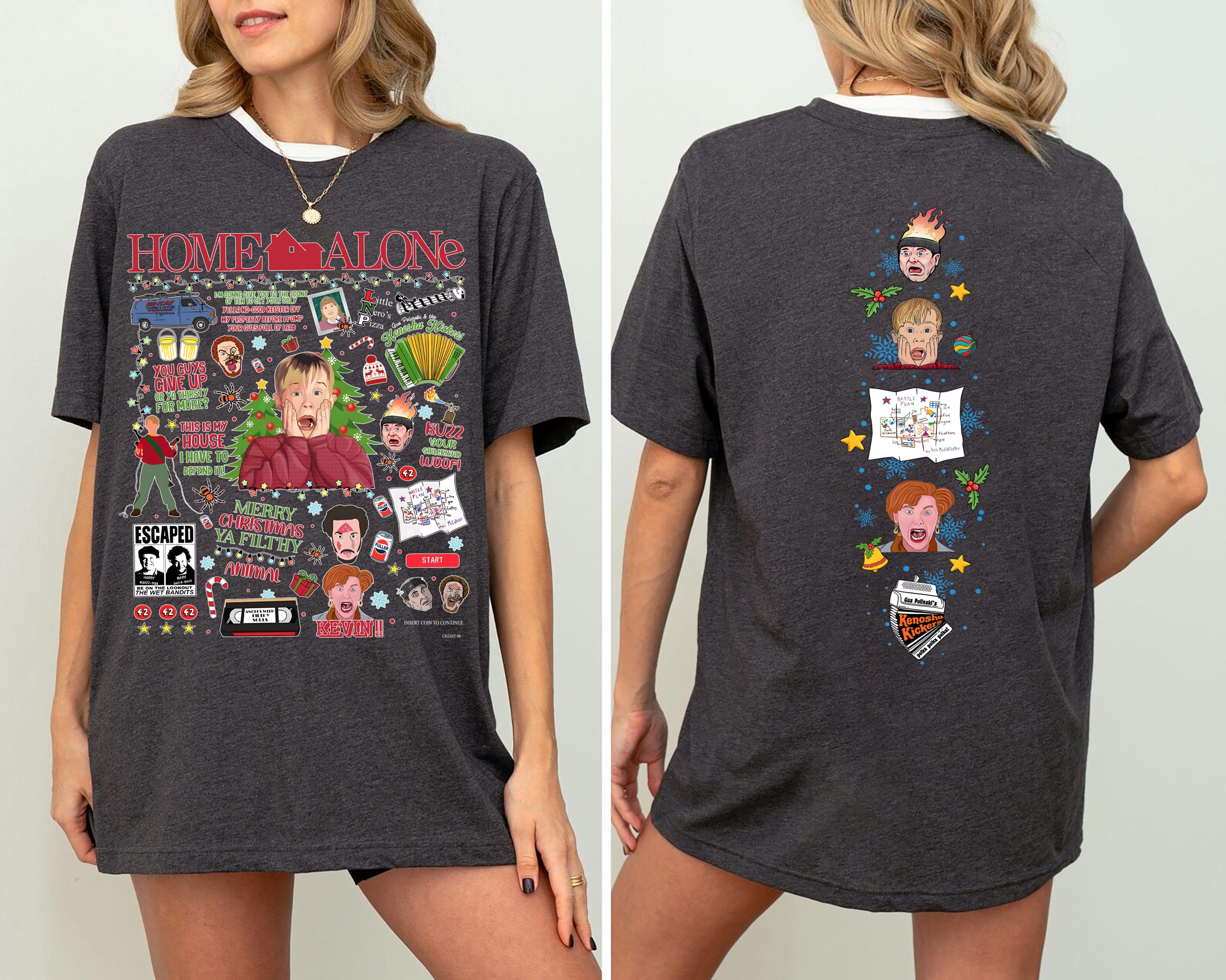 Vintage Home Alone Movie Sweatshirt Retro 90s Christmas Gift Holiday Crewneck