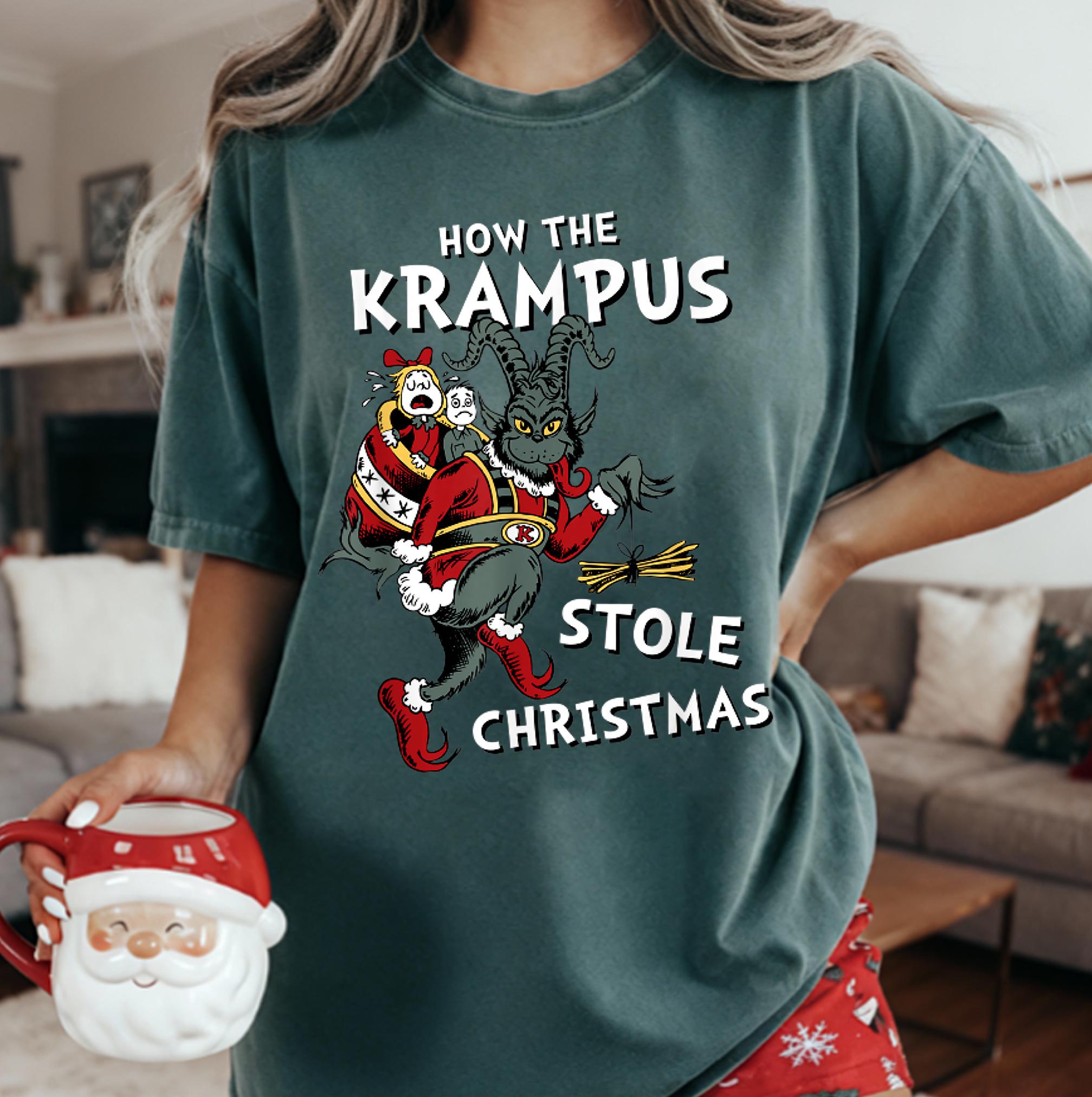 How the Krampus Stole Christmas Shirt – Vintage Horror Christmas Tee, Creepy Cute Sweatshirt