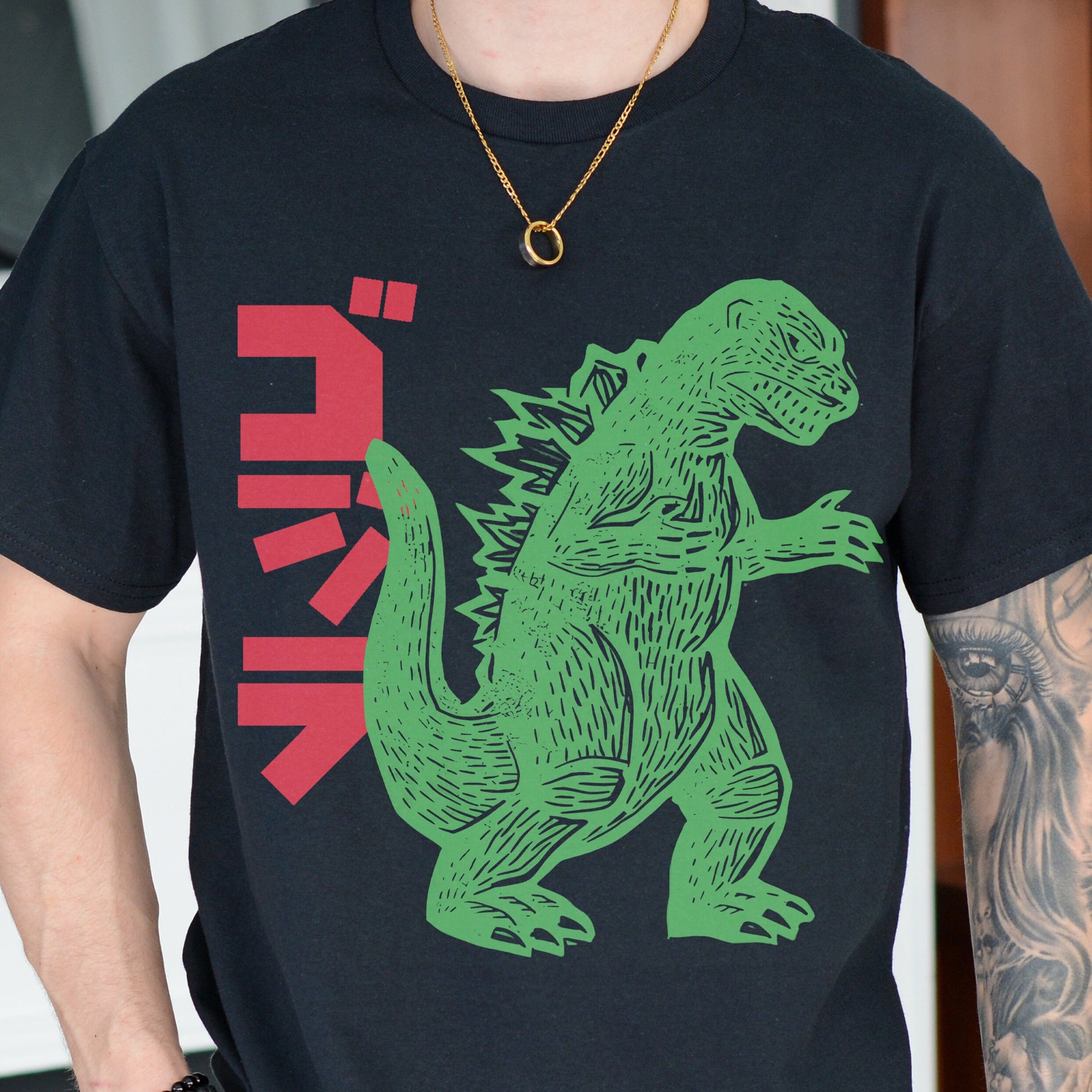 Vintage Japanese Godzilla T-Shirt – Retro Monster Movie Art Graphic Tee