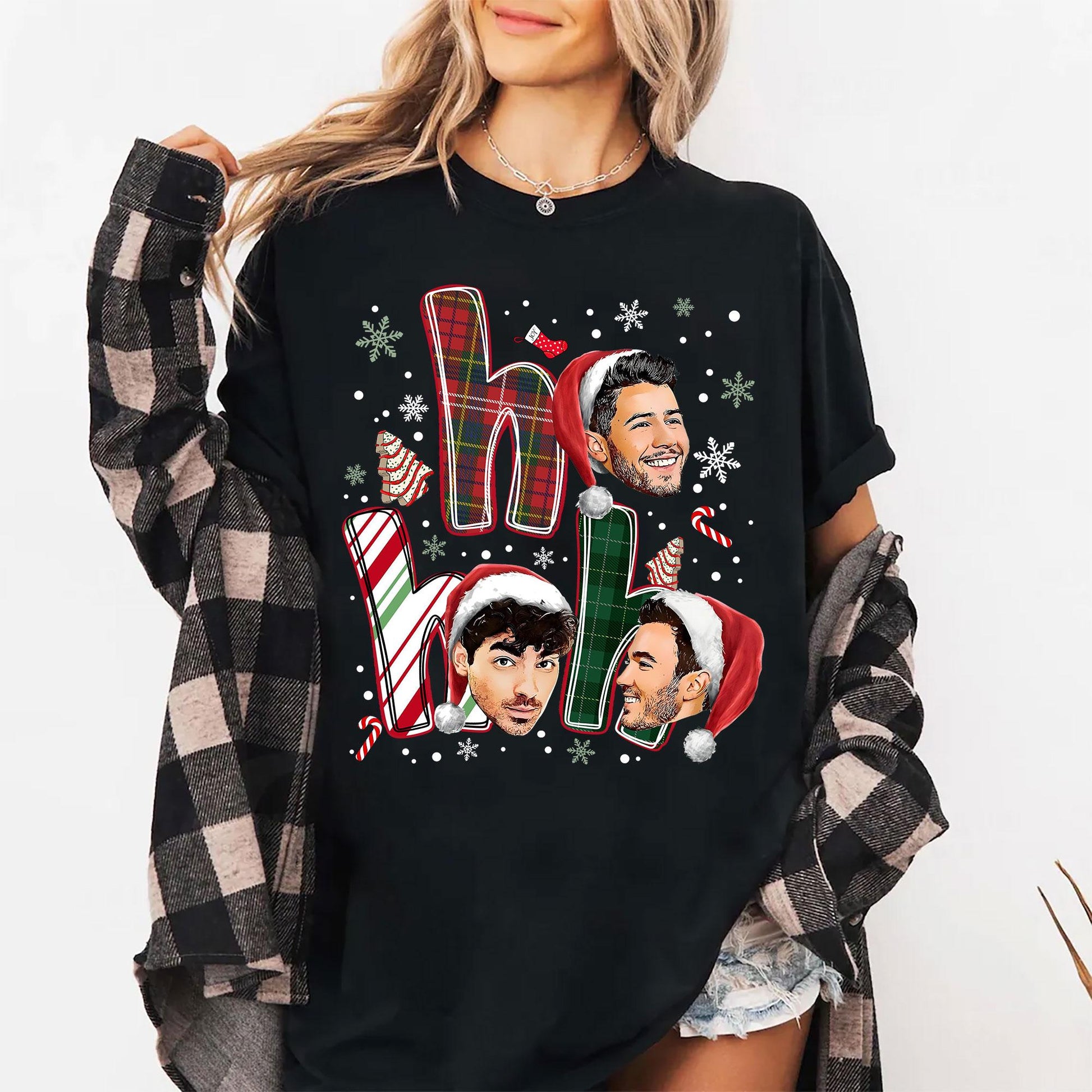 Vintage Jonas Brothers Christmas Sweatshirt – 20th Anniversary Fan Tour Graphic Pullover