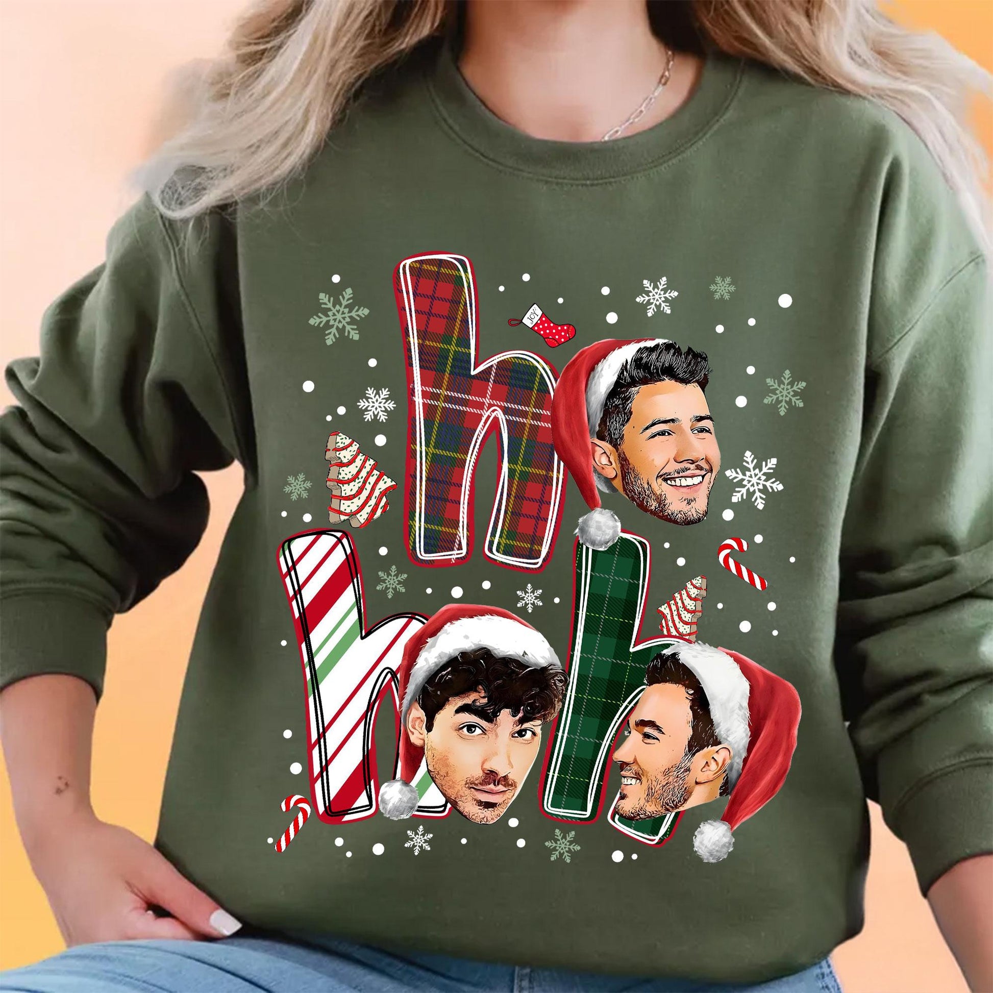 Vintage Jonas Brothers Christmas Sweatshirt – 20th Anniversary Fan Tour Graphic Pullover