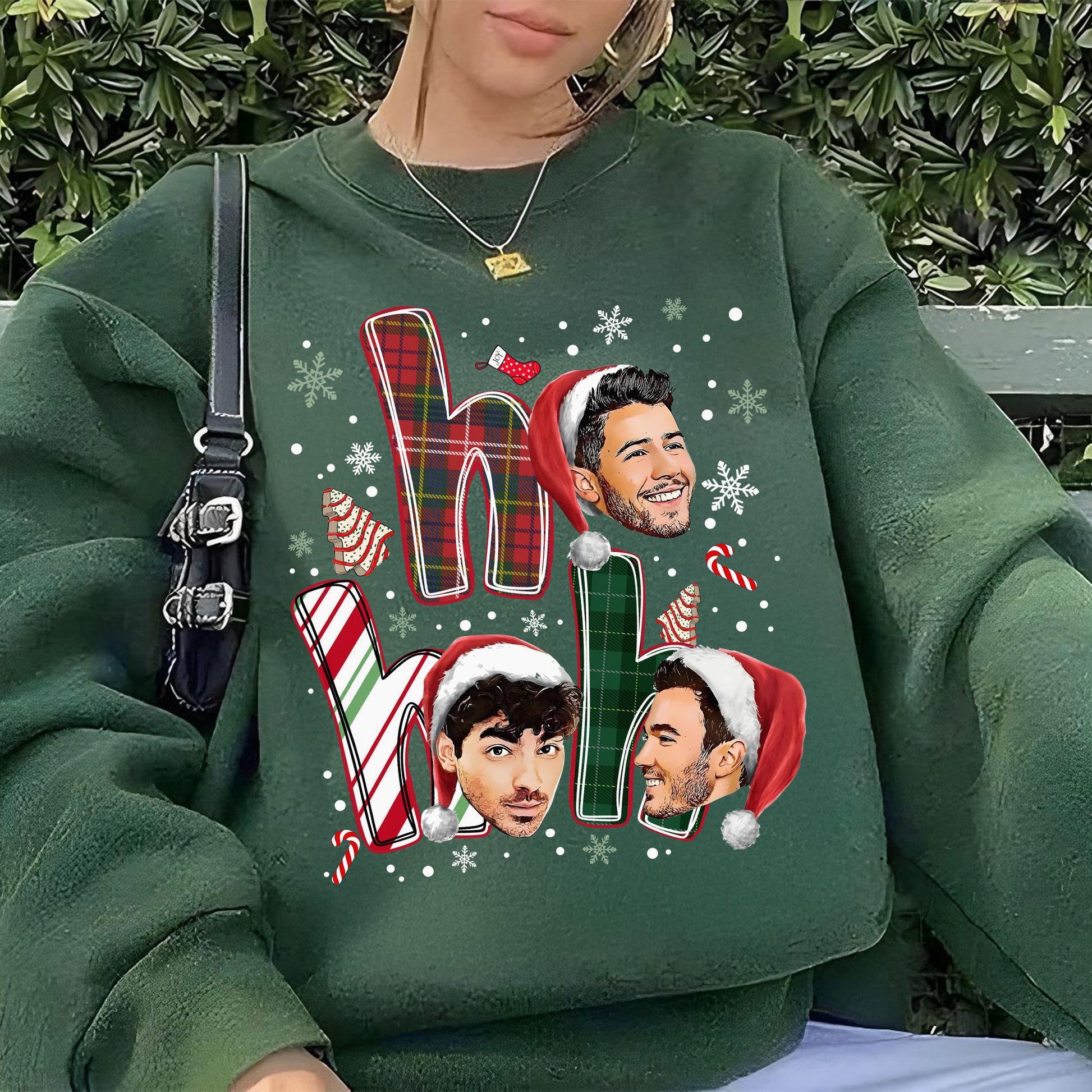Vintage Jonas Brothers Christmas Sweatshirt – 20th Anniversary Fan Tour Graphic Pullover
