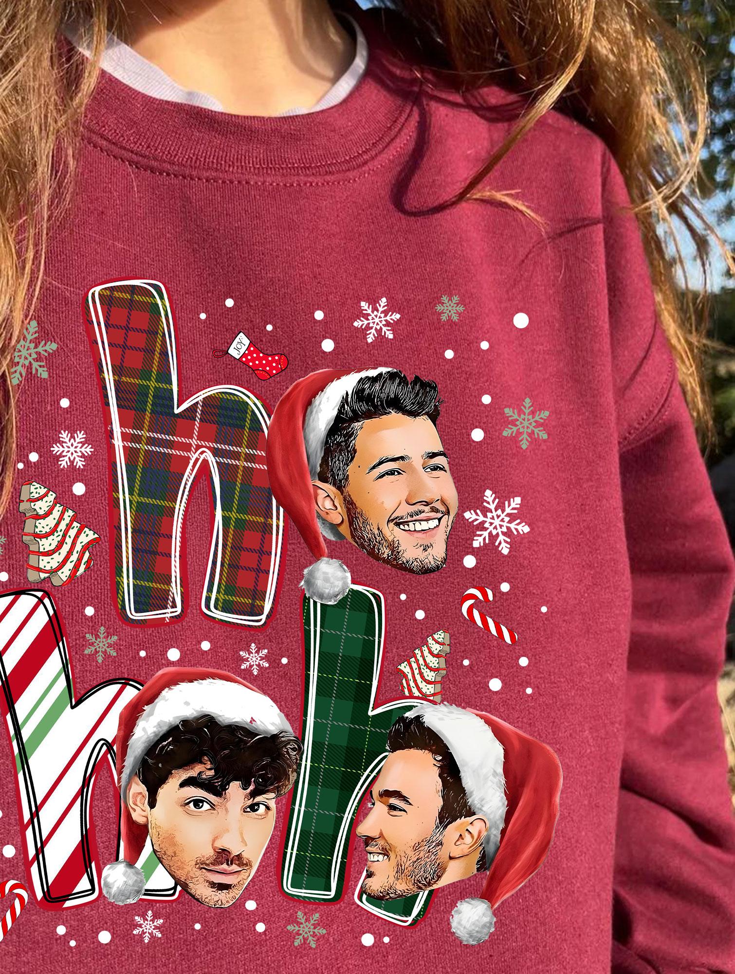 Vintage Jonas Brothers Christmas Sweatshirt – 20th Anniversary Fan Tour Graphic Pullover
