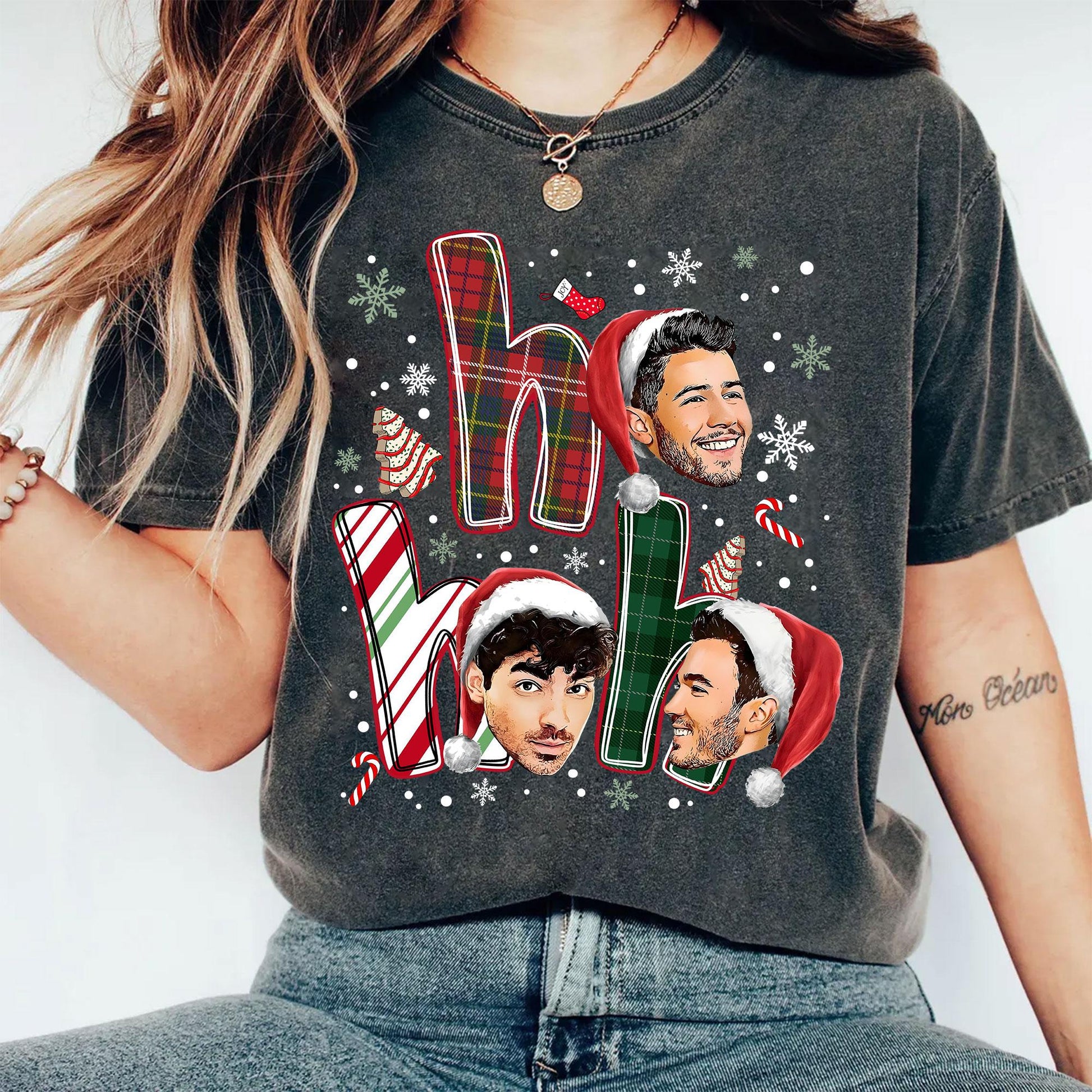 Vintage Jonas Brothers Christmas Sweatshirt – 20th Anniversary Fan Tour Graphic Pullover