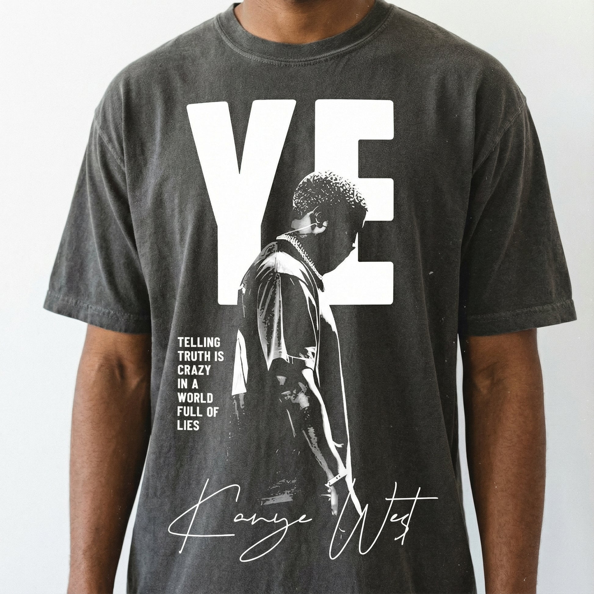 Vintage Kanye 90s Bootleg Rap Graphic T-Shirt – Retro Hip Hop Style Tee