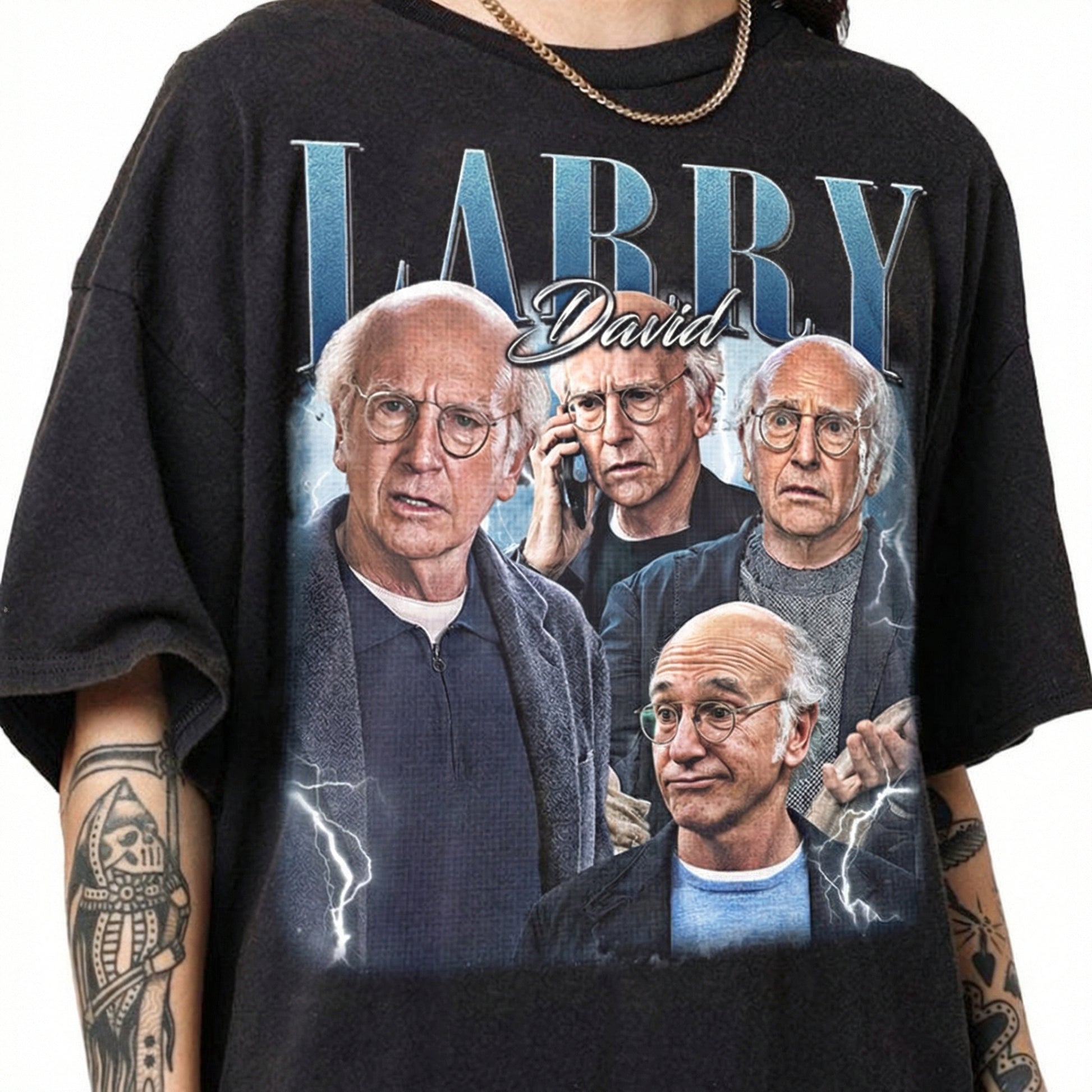 Vintage Larry David Inspired Graphic T-Shirt – Retro Humor Unisex Tee