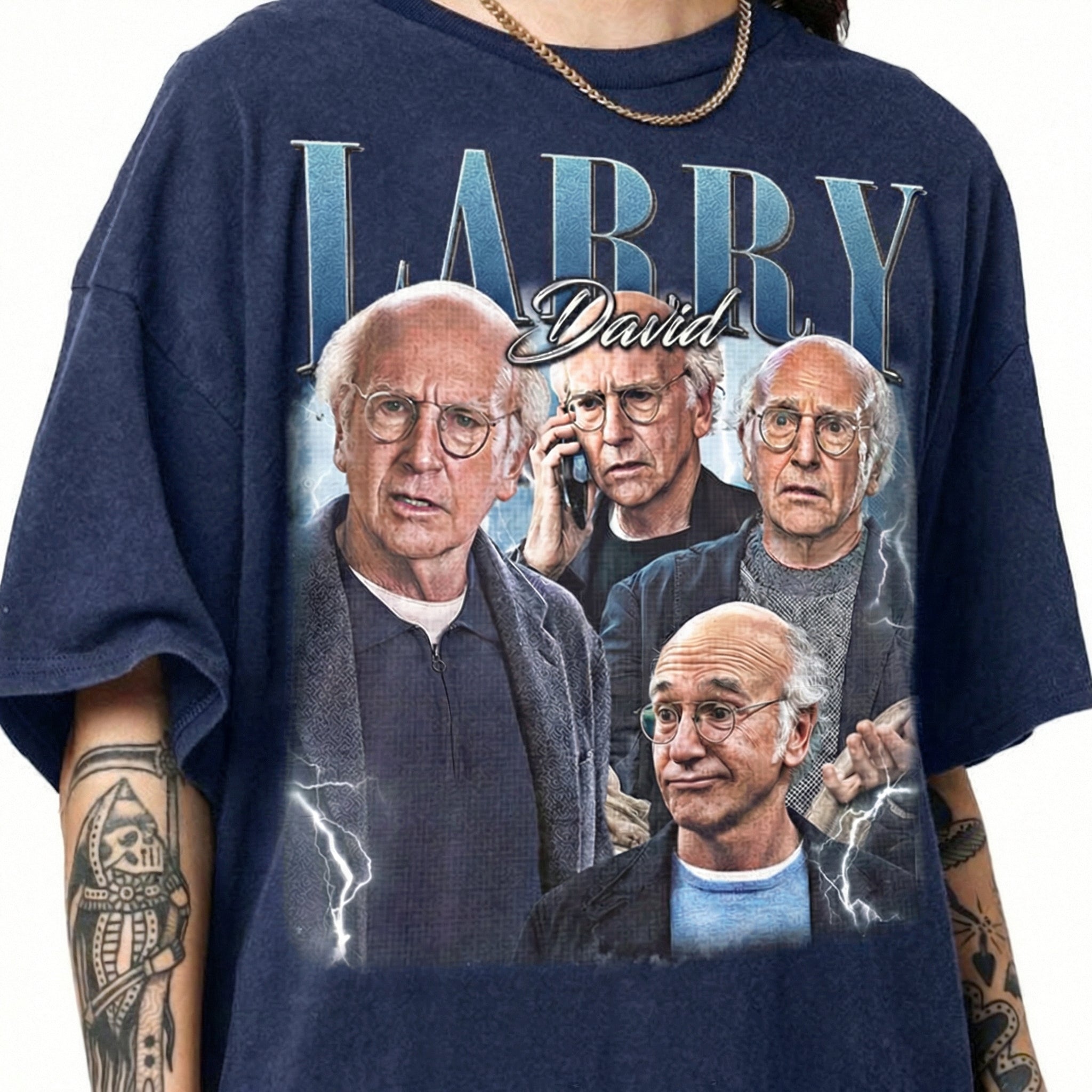 Vintage Larry David Inspired Graphic T-Shirt – Retro Humor Unisex Tee