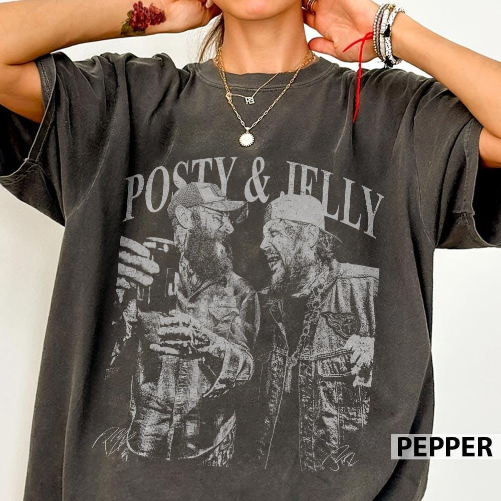 Vintage Malone Jelly Music Graphic T-Shirt – Retro Music Lover Tee