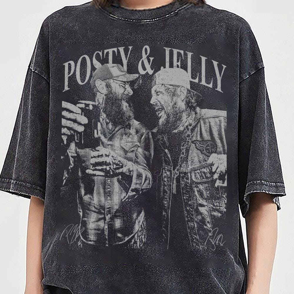 Vintage Malone Jelly Music Graphic T-Shirt – Retro Music Lover Tee