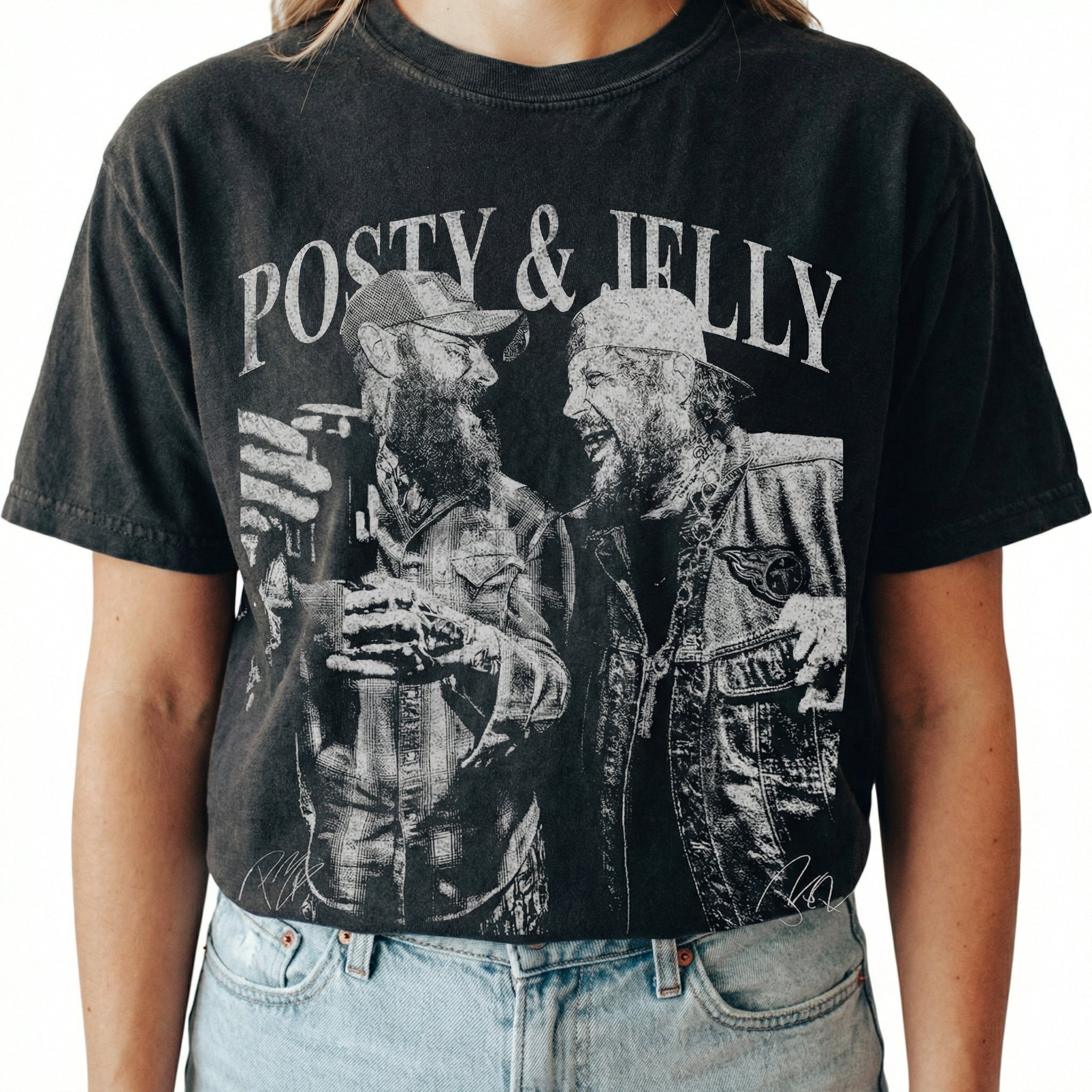 Vintage Malone Jelly Music Graphic T-Shirt – Retro Music Lover Tee