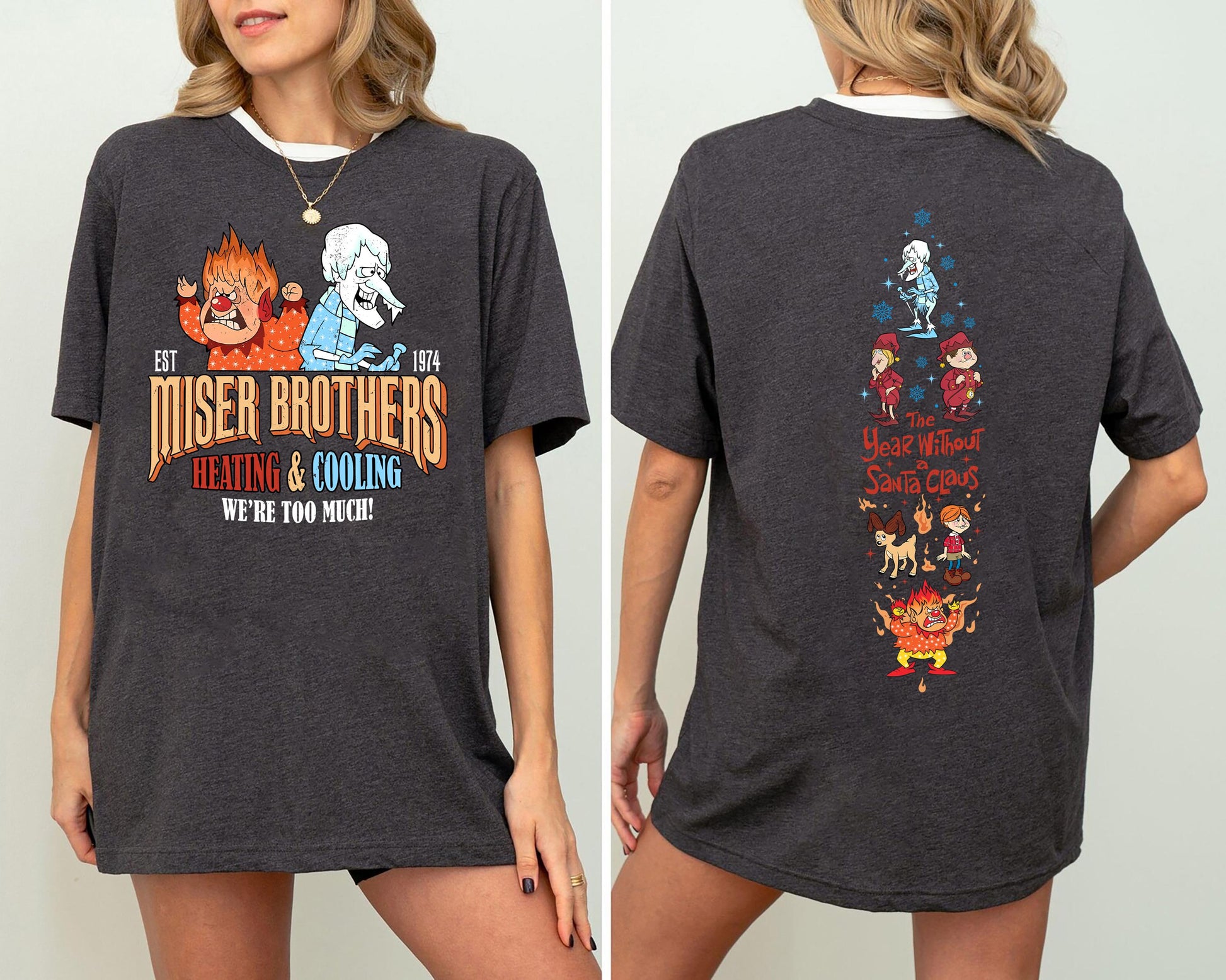 Vintage Miser Brothers Sweatshirt Retro Christmas Movie Shirt Holiday Crewneck