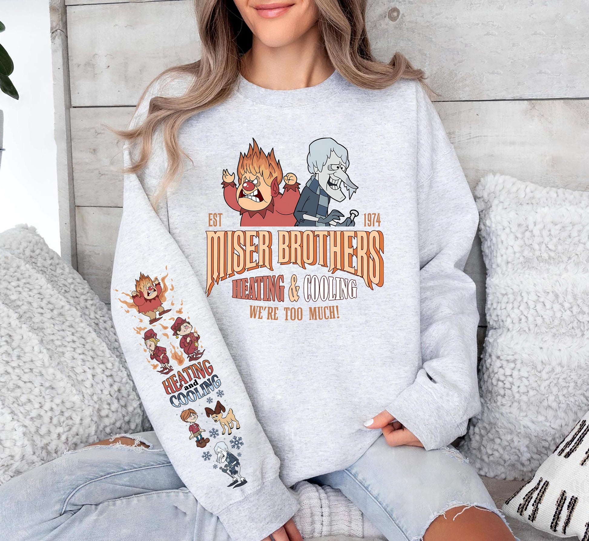 Vintage Miser Brothers Sweatshirt Retro Christmas Movie Shirt Funny Xmas Gift Crewneck