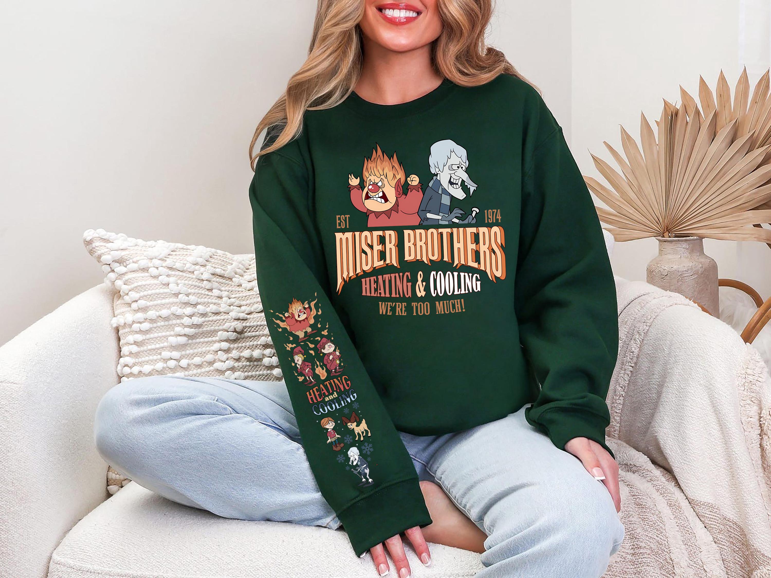 Vintage Miser Brothers Sweatshirt Retro Christmas Movie Shirt Funny Xmas Gift Crewneck