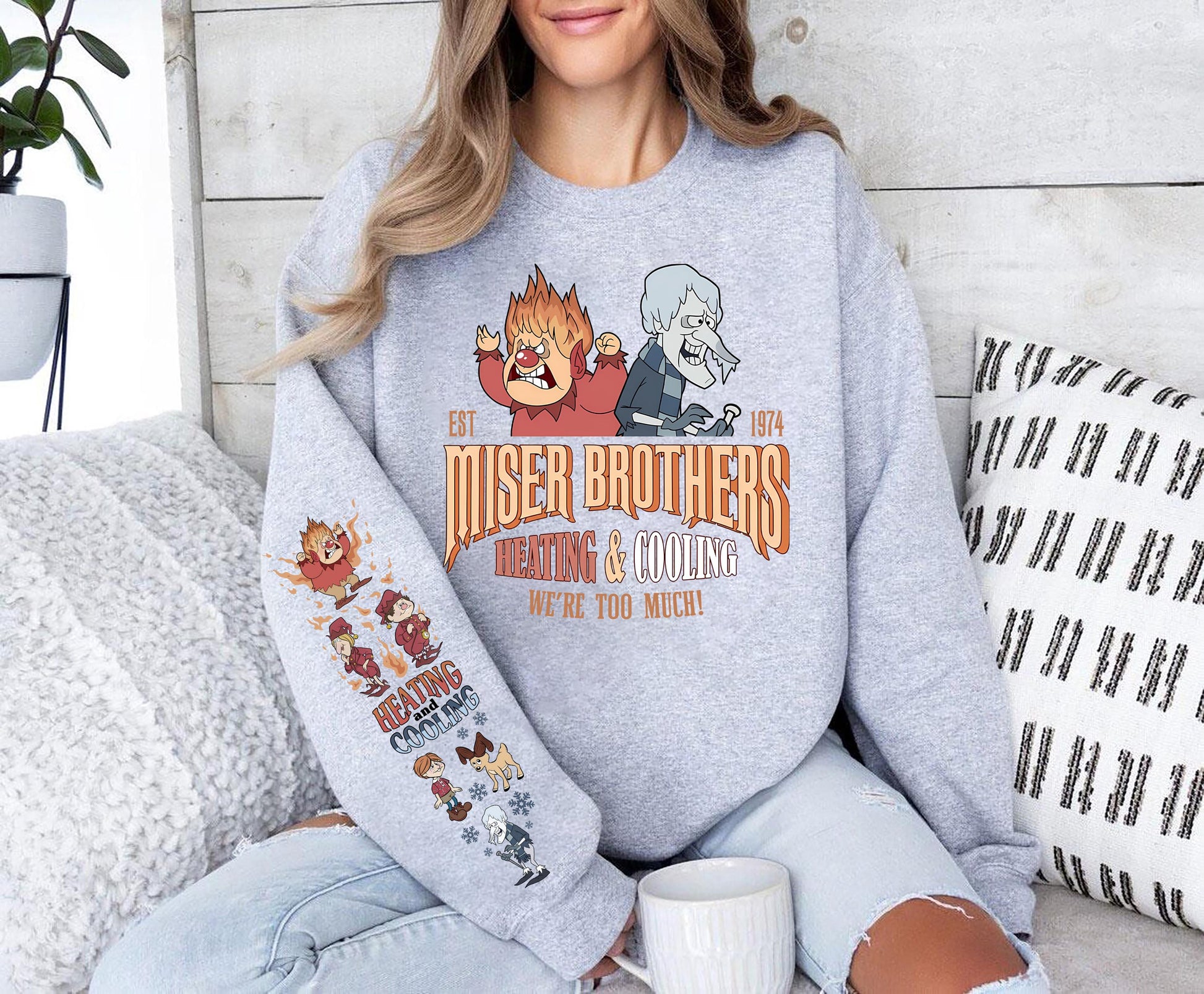 Vintage Miser Brothers Sweatshirt Retro Christmas Movie Shirt Funny Xmas Gift Crewneck