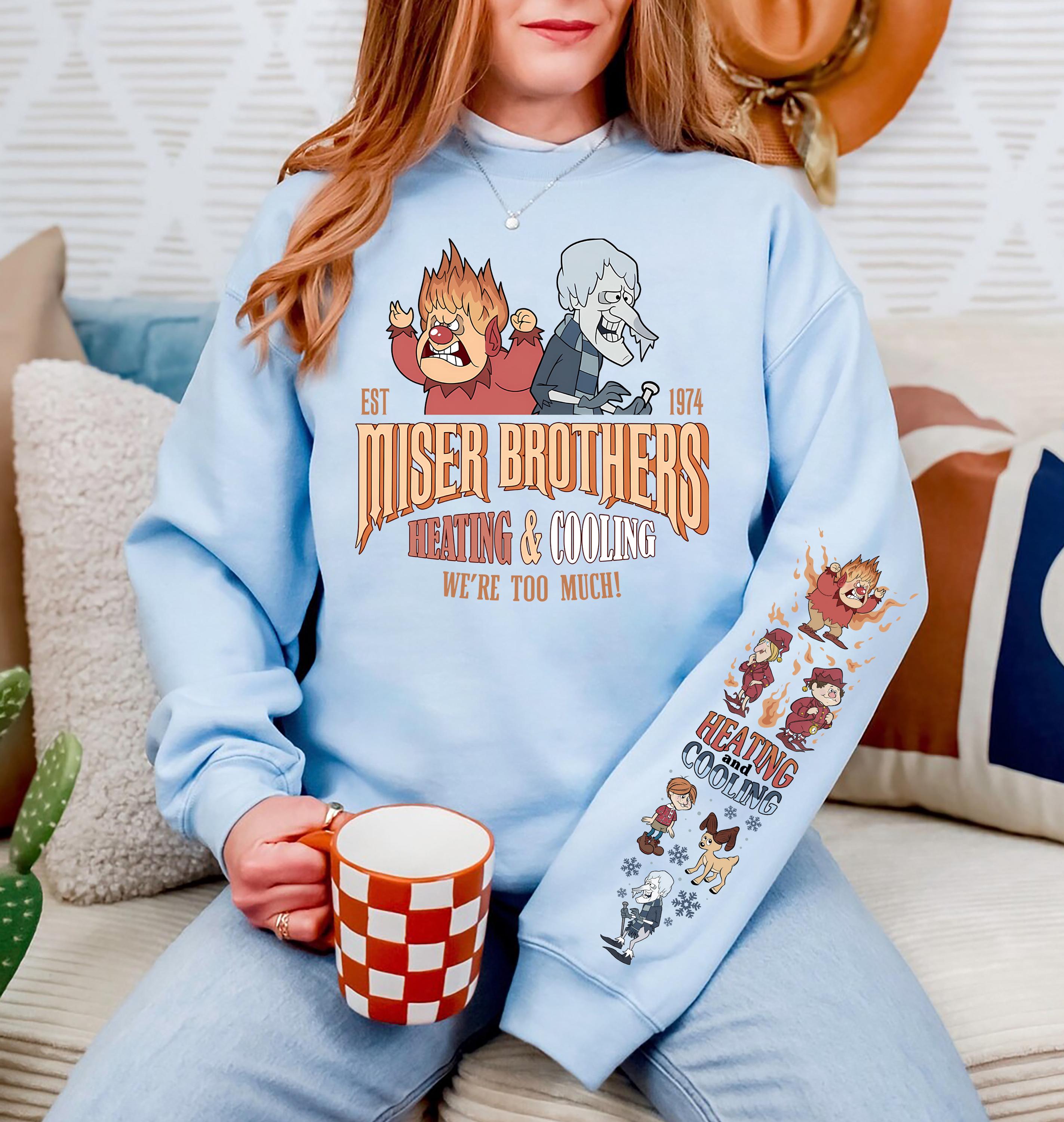 Vintage Miser Brothers Sweatshirt Retro Christmas Movie Shirt Funny Xmas Gift Crewneck