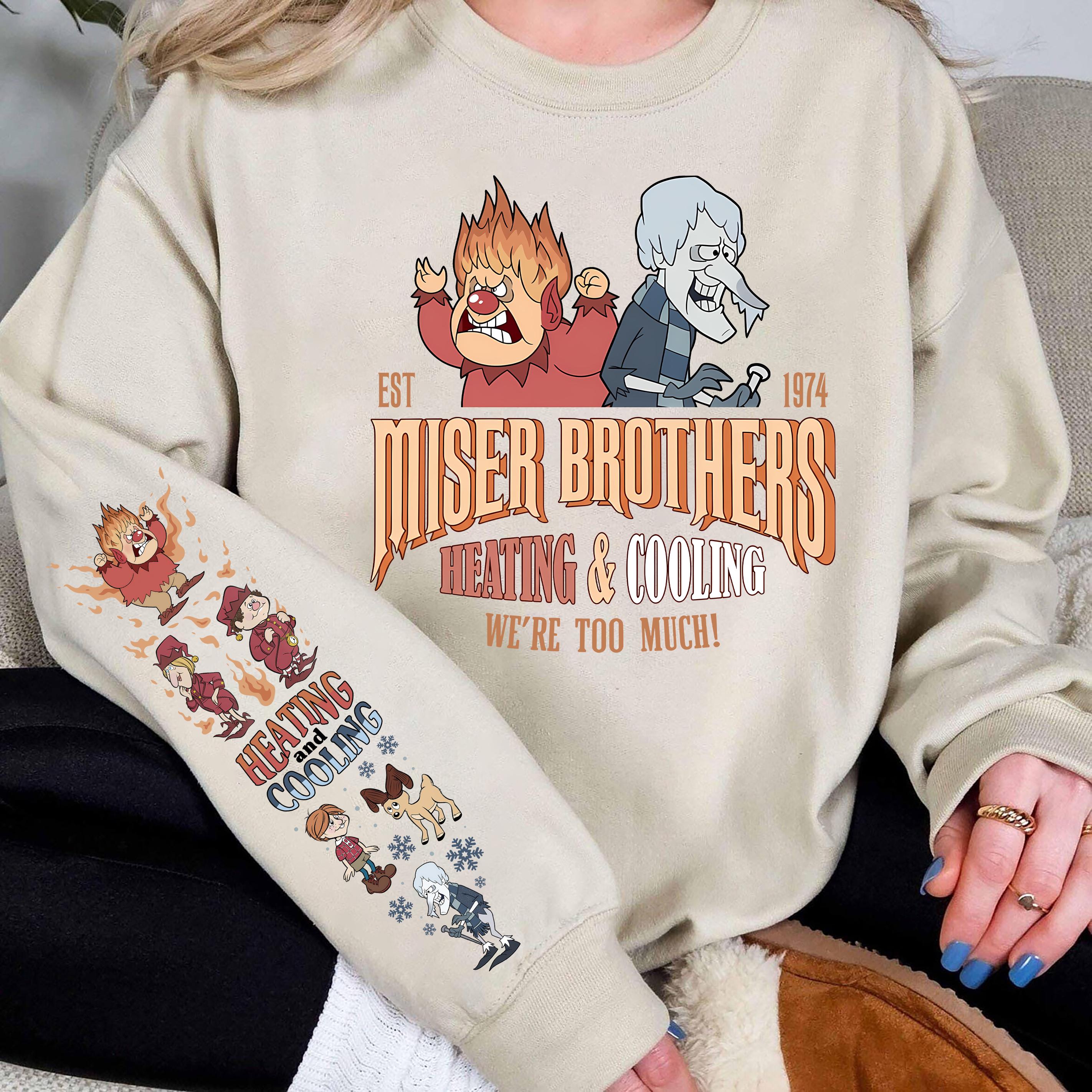 Vintage Miser Brothers Sweatshirt Retro Christmas Movie Shirt Funny Xmas Gift Crewneck
