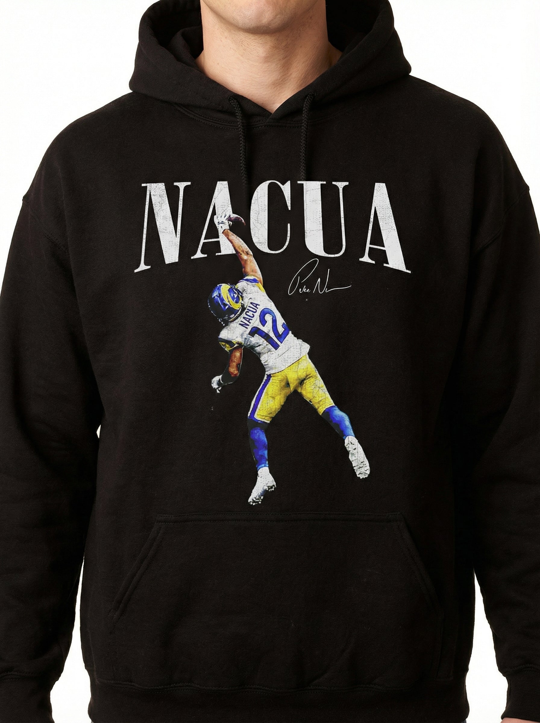 Vintage Nacua  90s Football Graphic T-Shirt – Retro Game Day Fan Style Tee