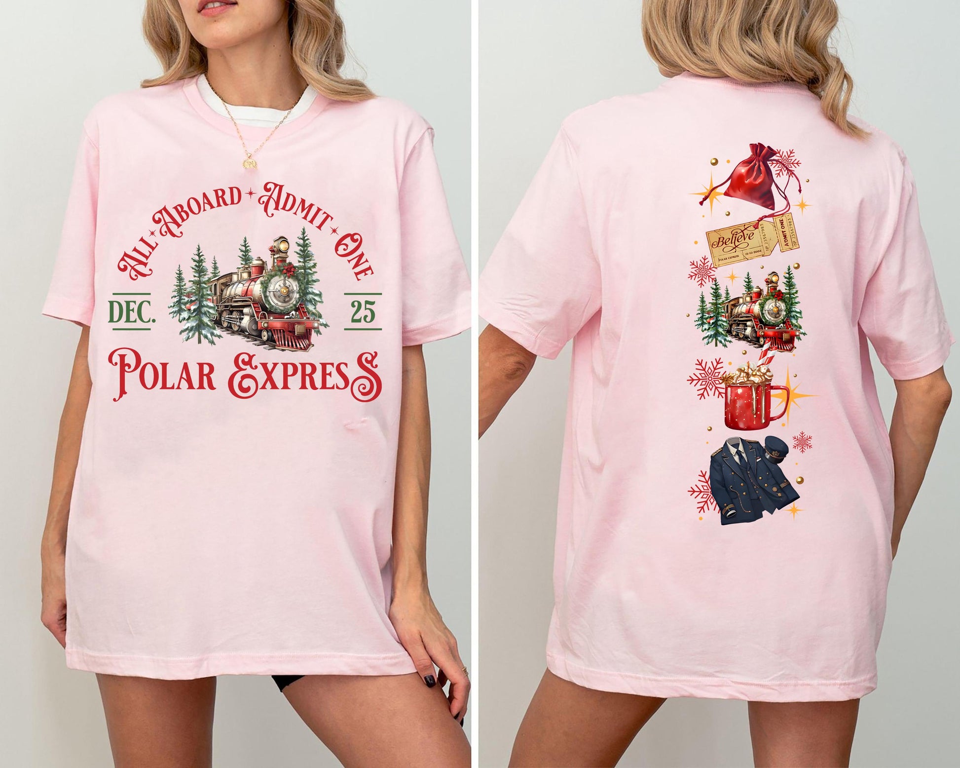Vintage Polar Express Sweatshirt Retro Christmas Movie Shirt Holiday Crewneck