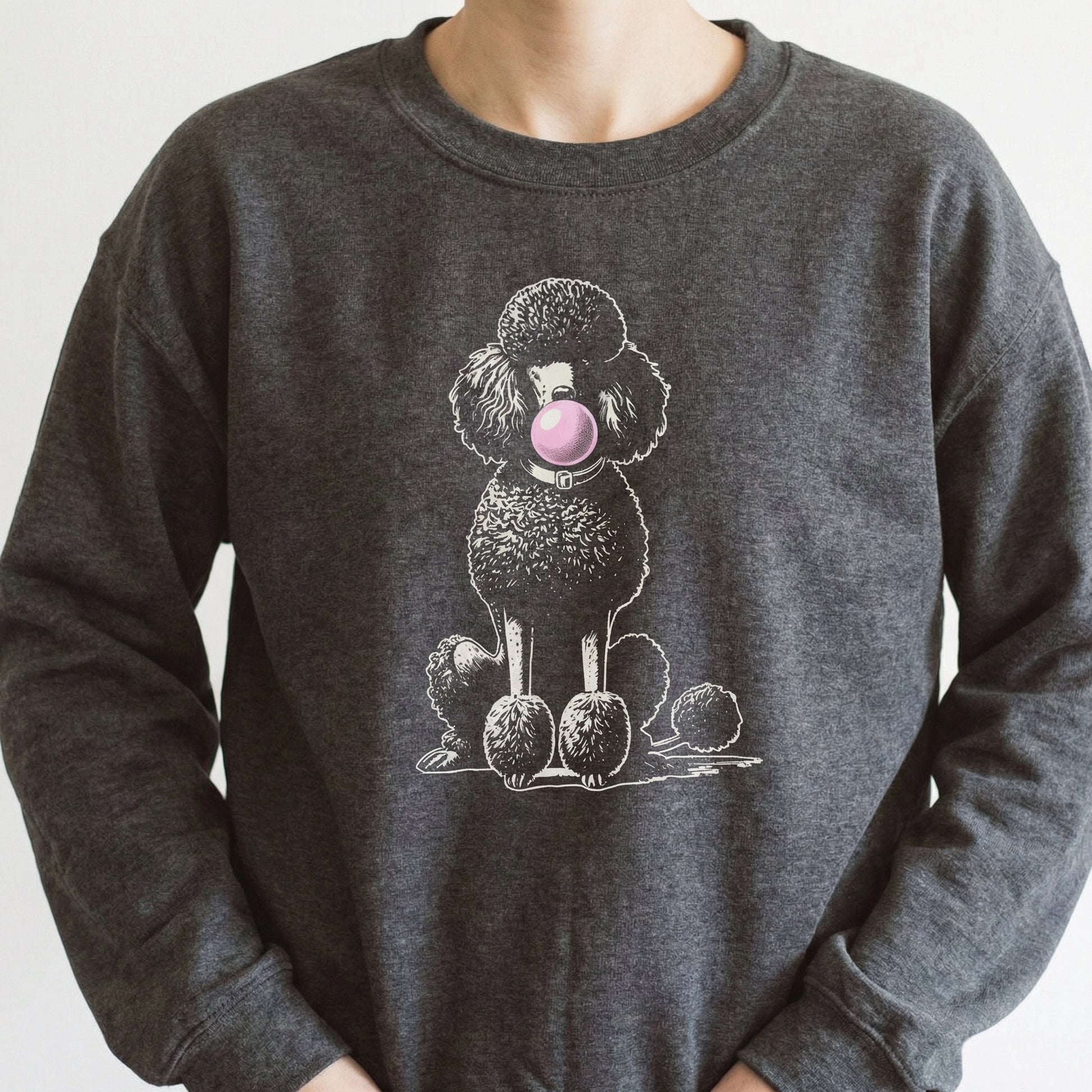 Vintage Poodle Bubble Gum T-Shirt – Funny Dog Graphic Tee