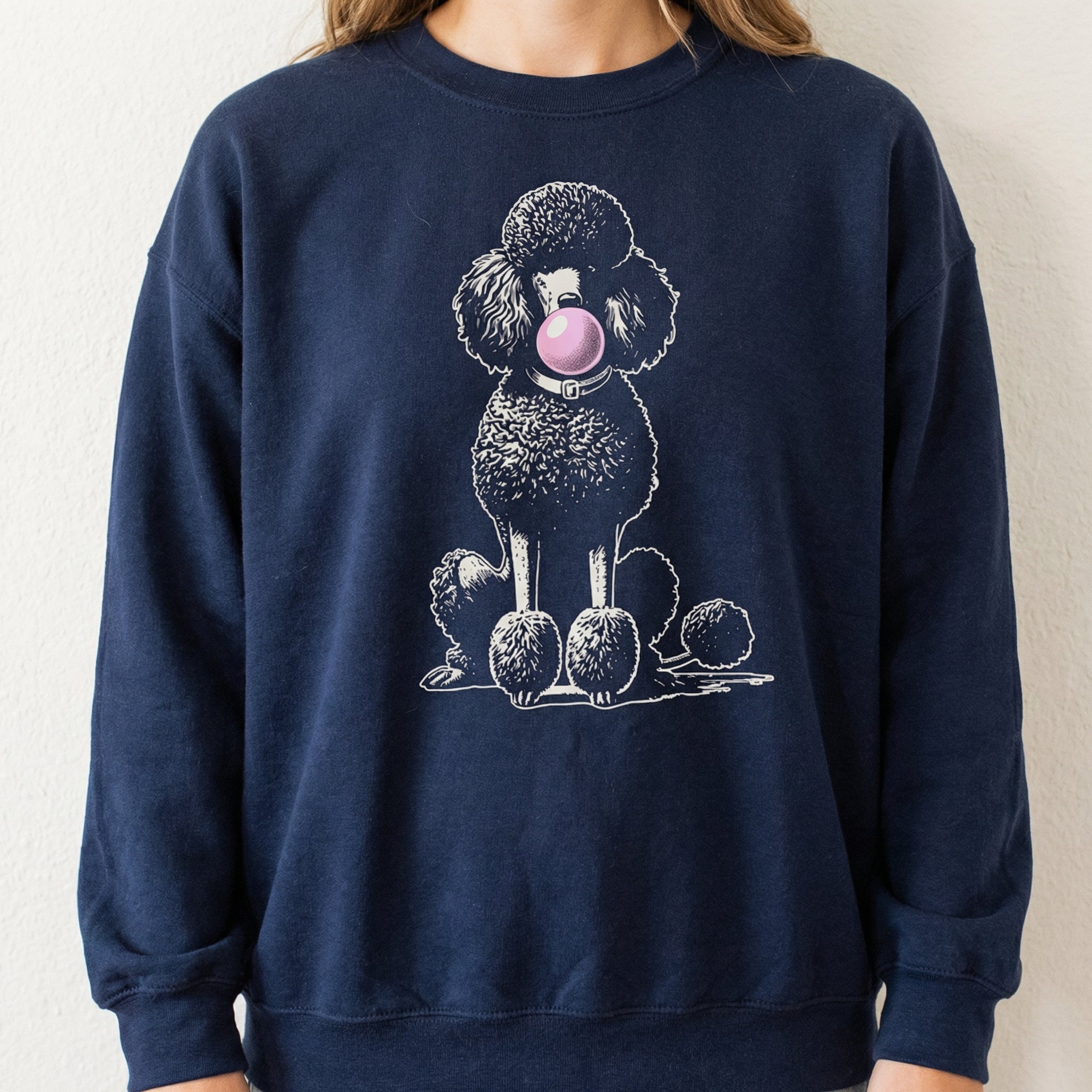 Vintage Poodle Bubble Gum T-Shirt – Funny Dog Graphic Tee