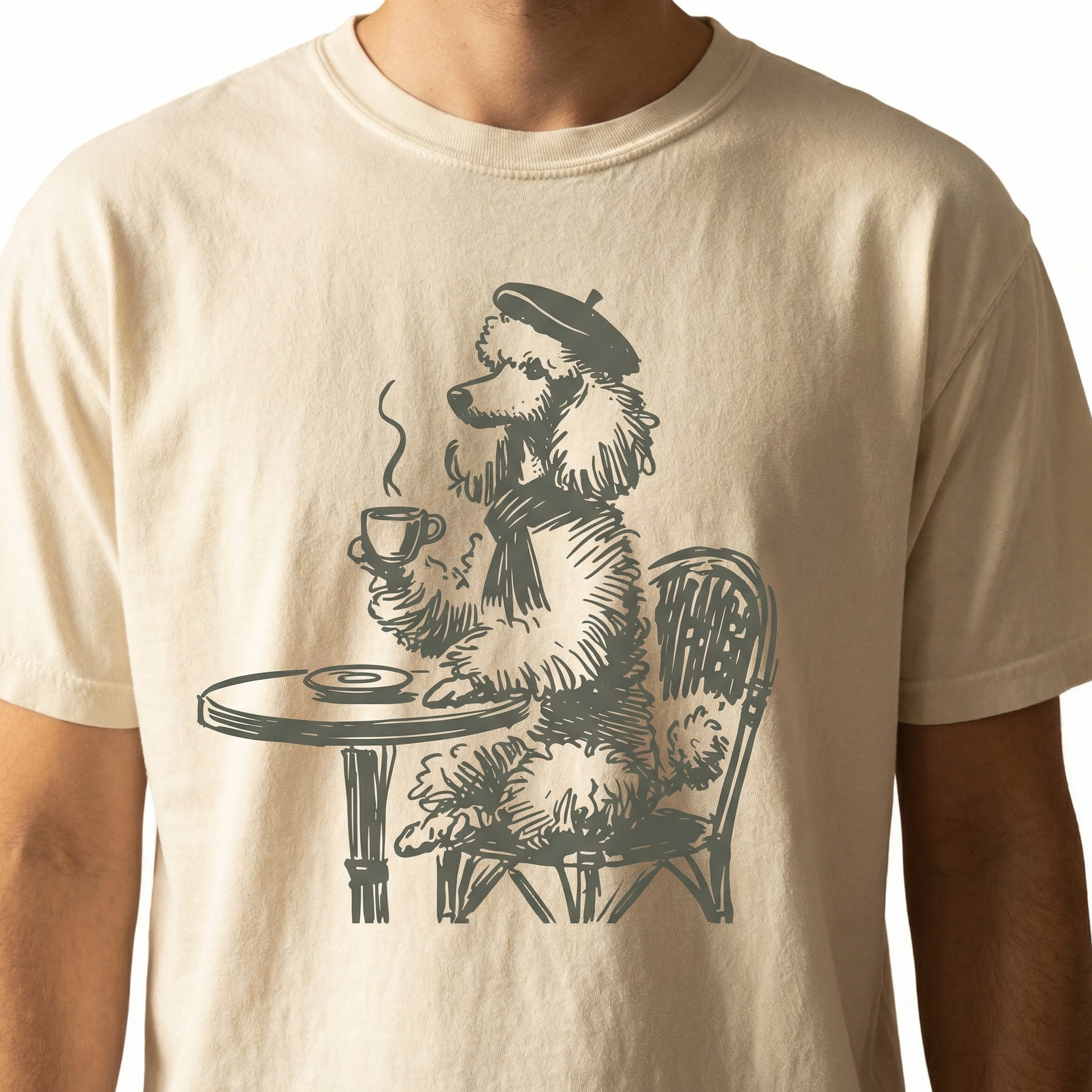Vintage Poodle Paris T-Shirt – Funny French Dog Graphic Tee