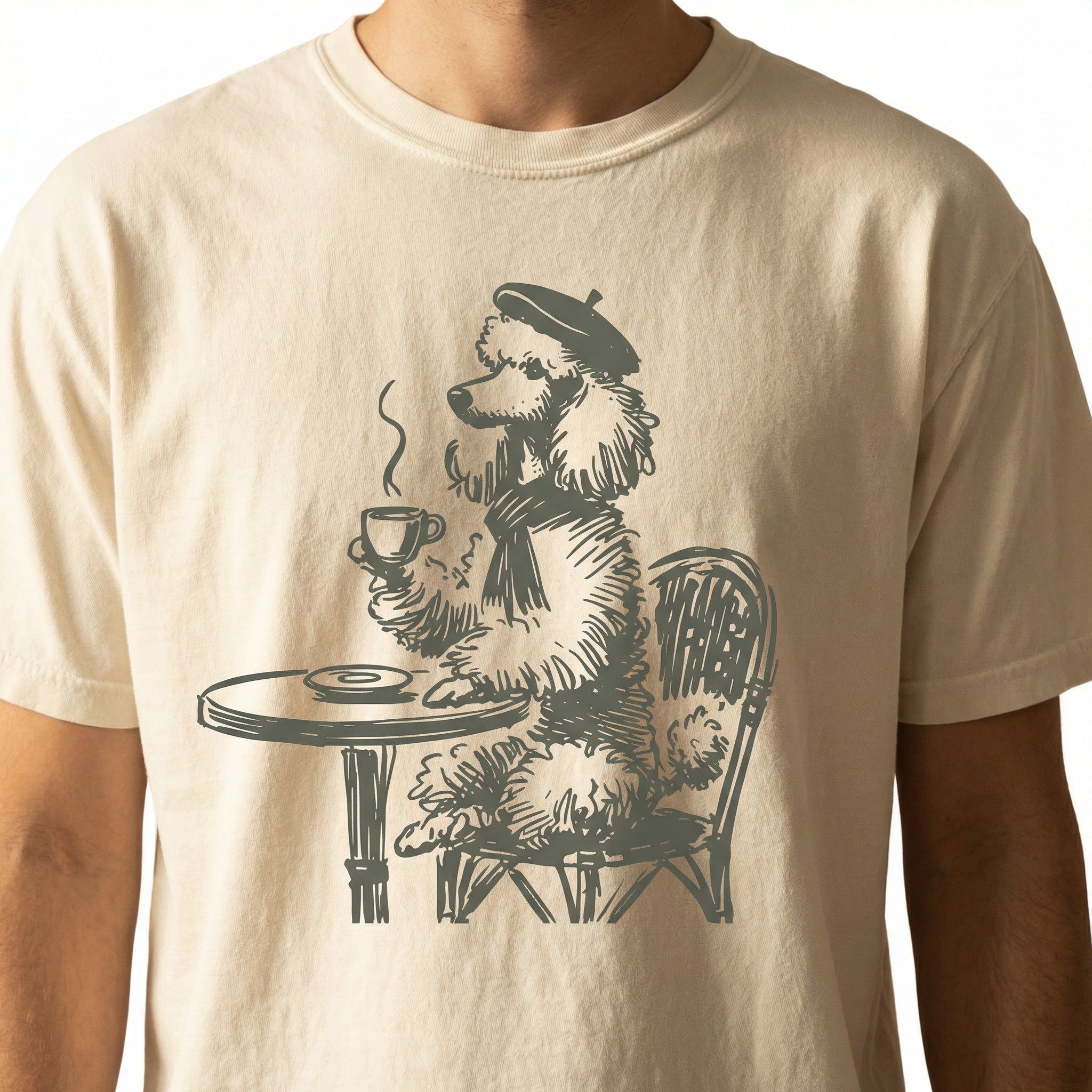 Vintage Poodle Paris T-Shirt – Funny French Dog Graphic Tee