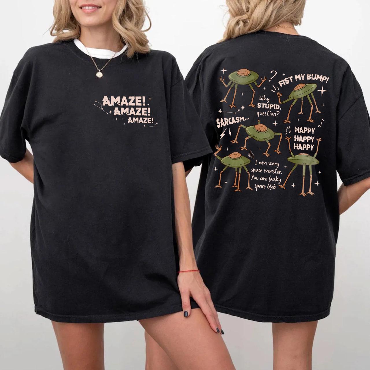Vintage Project Hail Mary Book Shirt - Rocky Amaze 2 Sides T-Shirt, Sci-fi Fantasy Bookish Sweatshirt