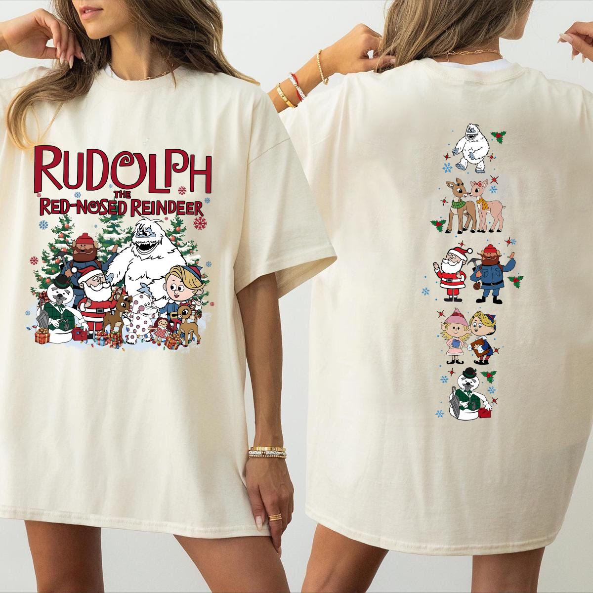 Retro Rudolph Christmas Sweatshirt Vintage Reindeer Movie Crewneck Funny Holiday Gift Shirt