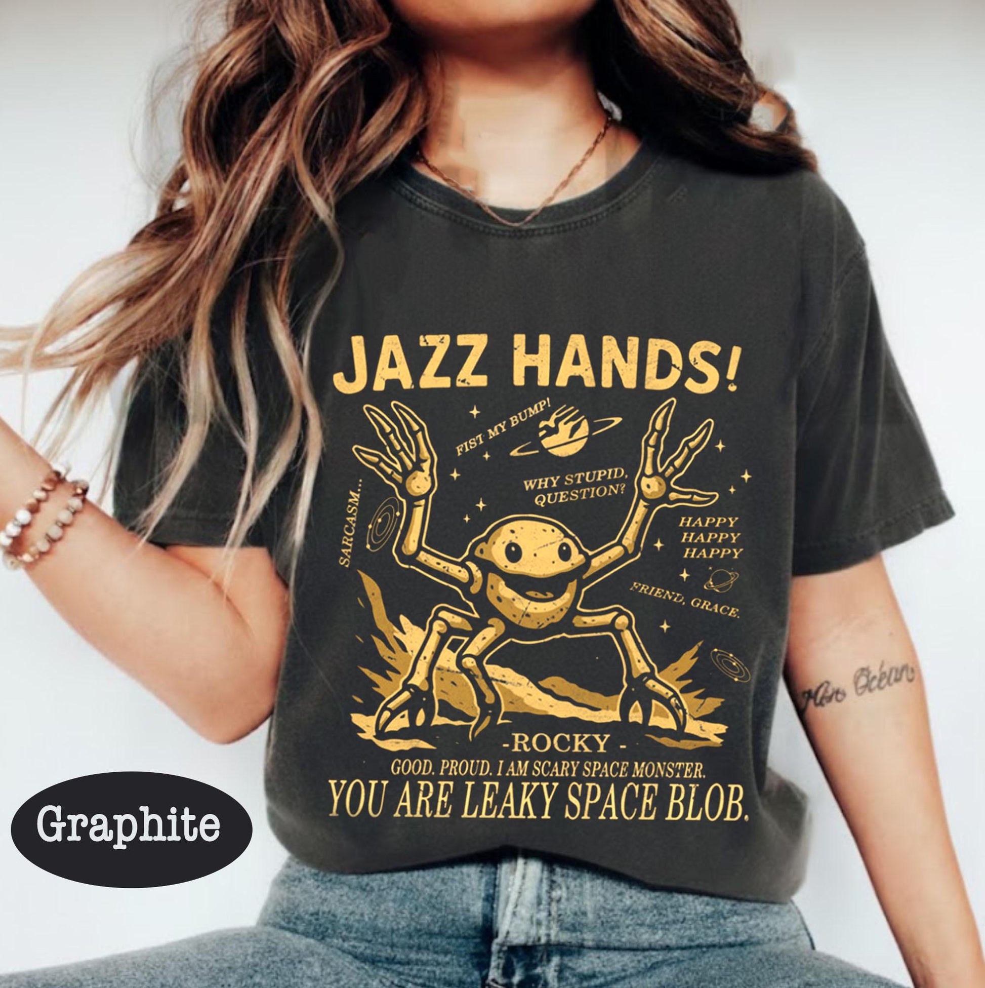 Vintage Sci-Fi Alien Project Hail Mary Graphic T-Shirt – Funny Space Quote Tee