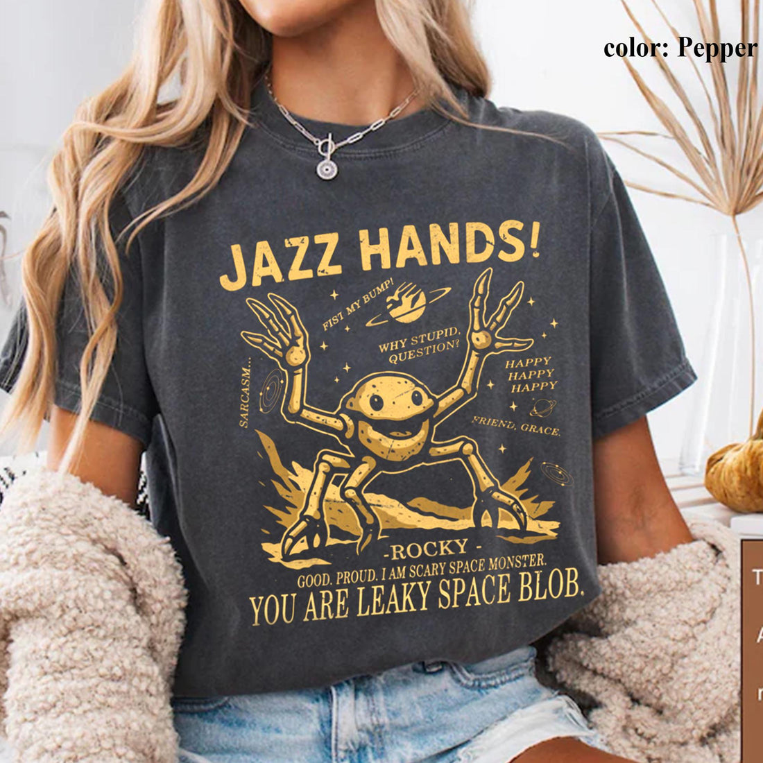 Vintage Sci-Fi Alien Project Hail Mary Graphic T-Shirt – Funny Space Quote Tee