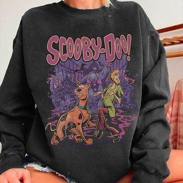 Vintage Scooby Sweatshirt – Retro 90s Halloween Movie Inspired T-Shirt, Classic Spooky Character Tee
