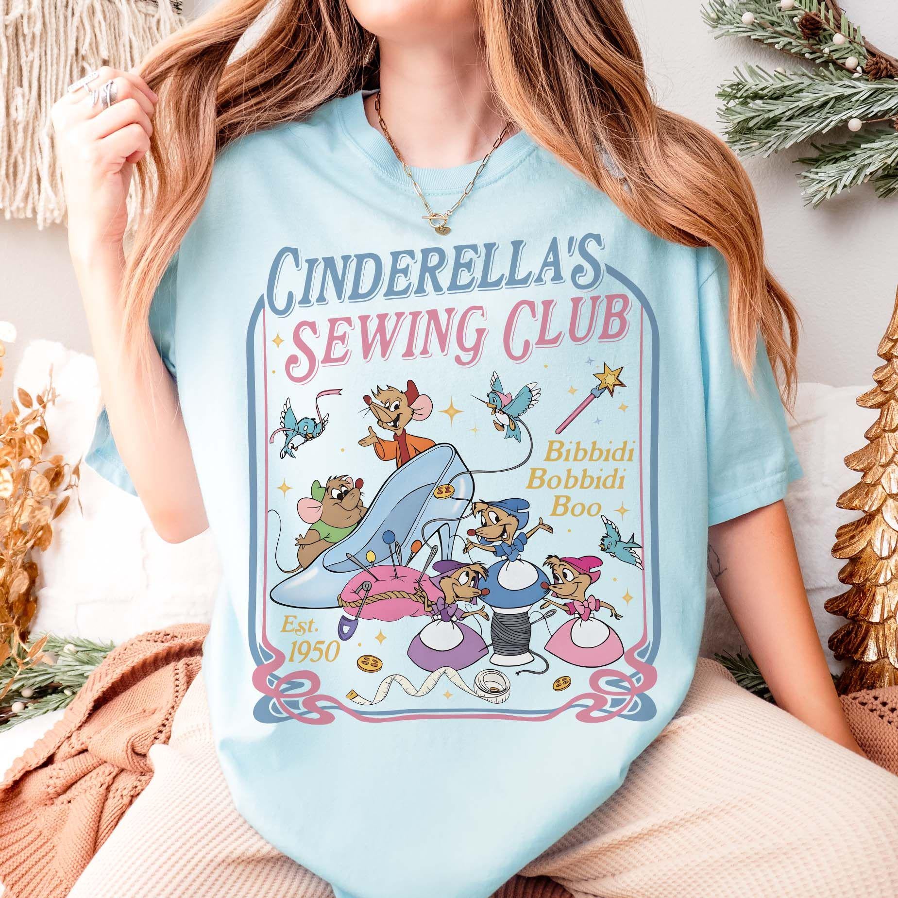 Vintage Sewing Club Graphic T-Shirt – Cute Mice Tailor Theme Tee
