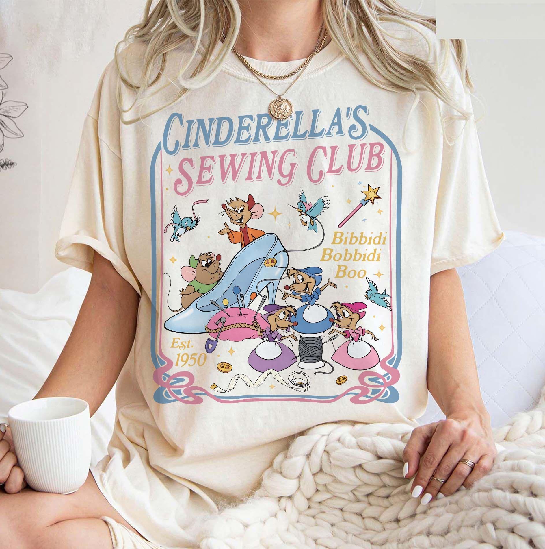 Vintage Sewing Club Graphic T-Shirt – Cute Mice Tailor Theme Tee