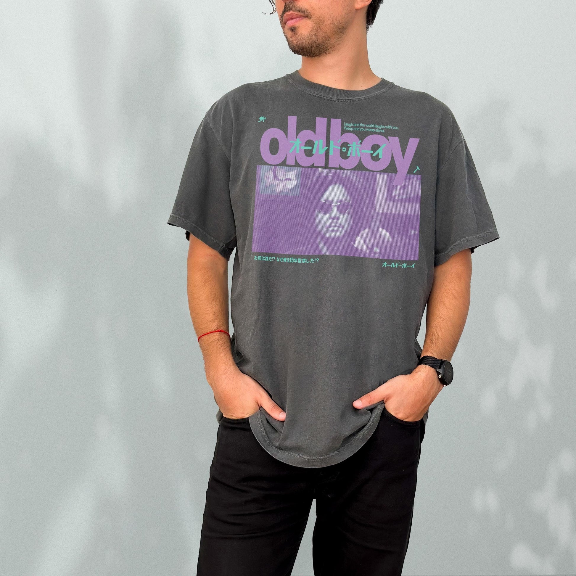 Vintage South Korean Movie T-Shirt – Y2K Cult Classic Graphic Shirt Inspired by Oldboy