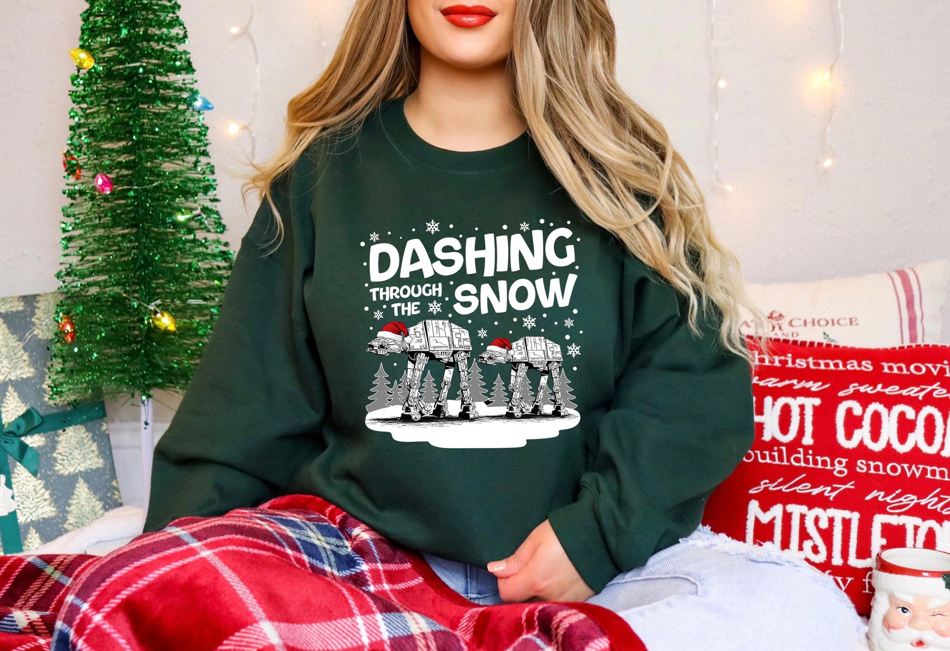 Vintage Sci-Fi Christmas Shirt – Dashing Through the Snow Parody Tee