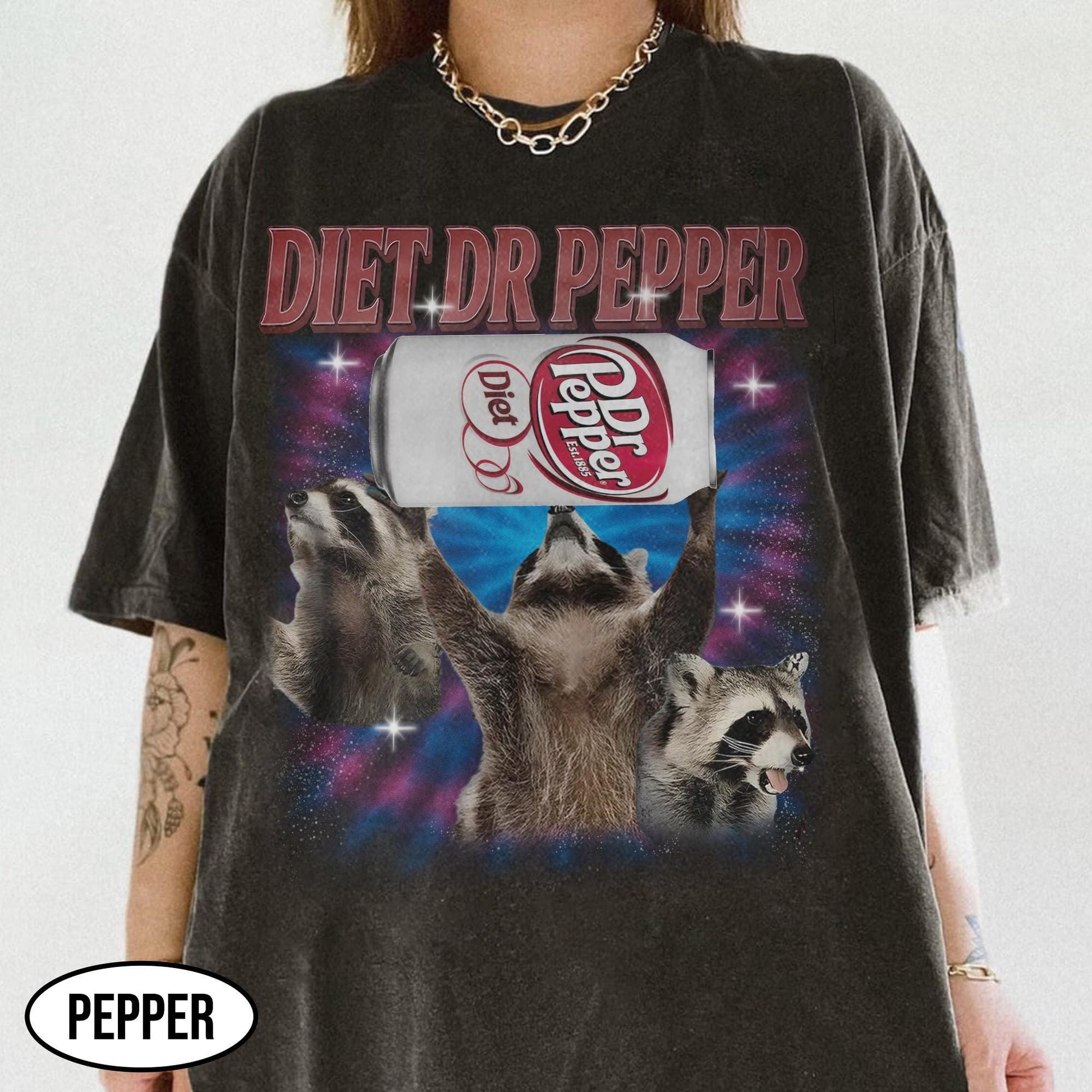 Vintage Three Raccoons Soda Bootleg Shirt - Retro Funny Parody Tee