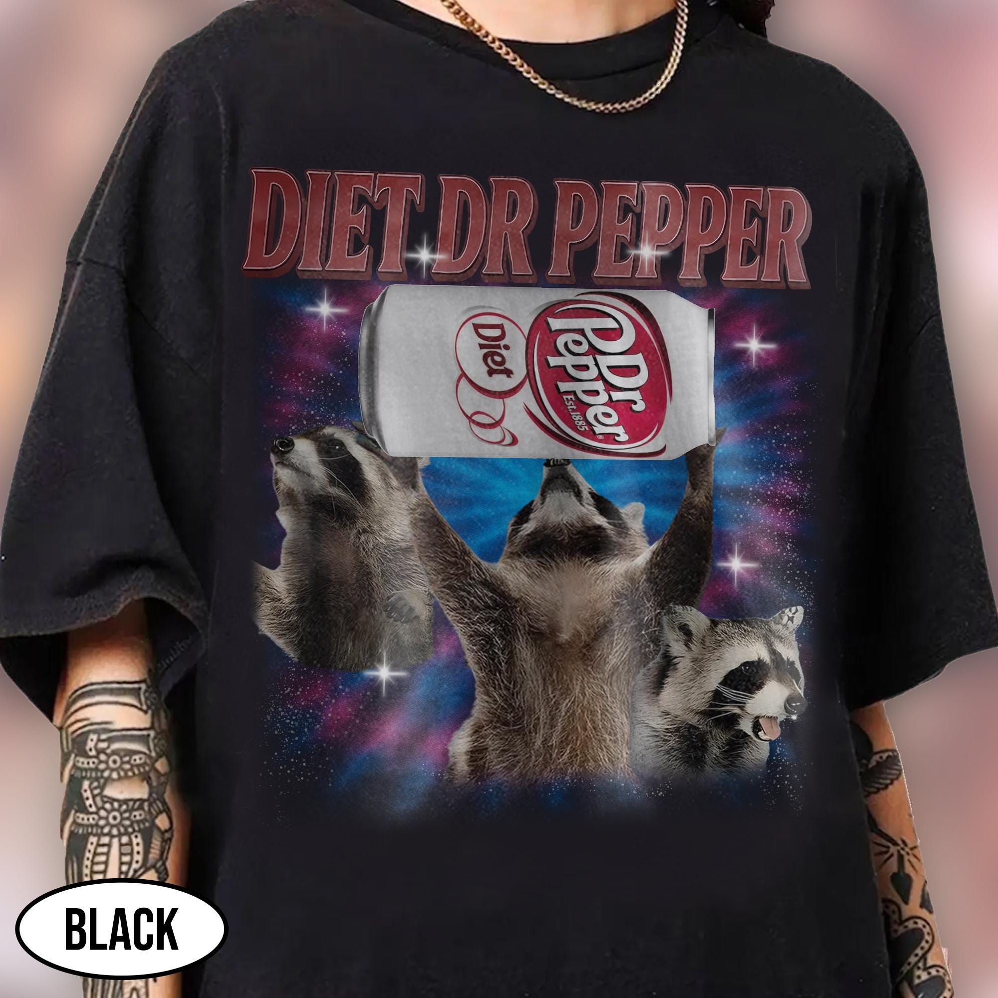 Vintage Three Raccoons Soda Bootleg Shirt - Retro Funny Parody Tee