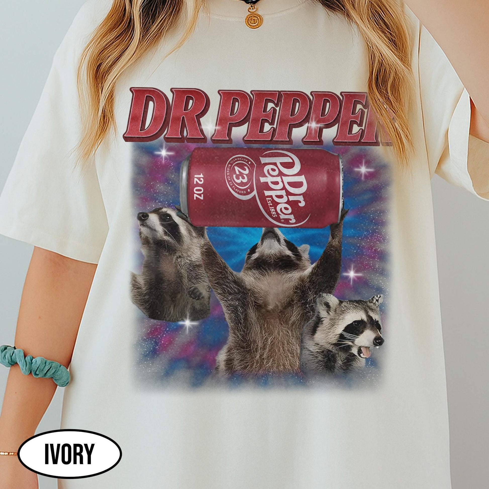 Vintage Soda Parody Tee - Three Raccoons Retro Bootleg Graphic Shirt