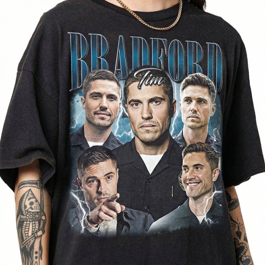 Vintage Tim Bradford Officer Inspired Graphic T-Shirt – Retro TV Style Unisex Tee
