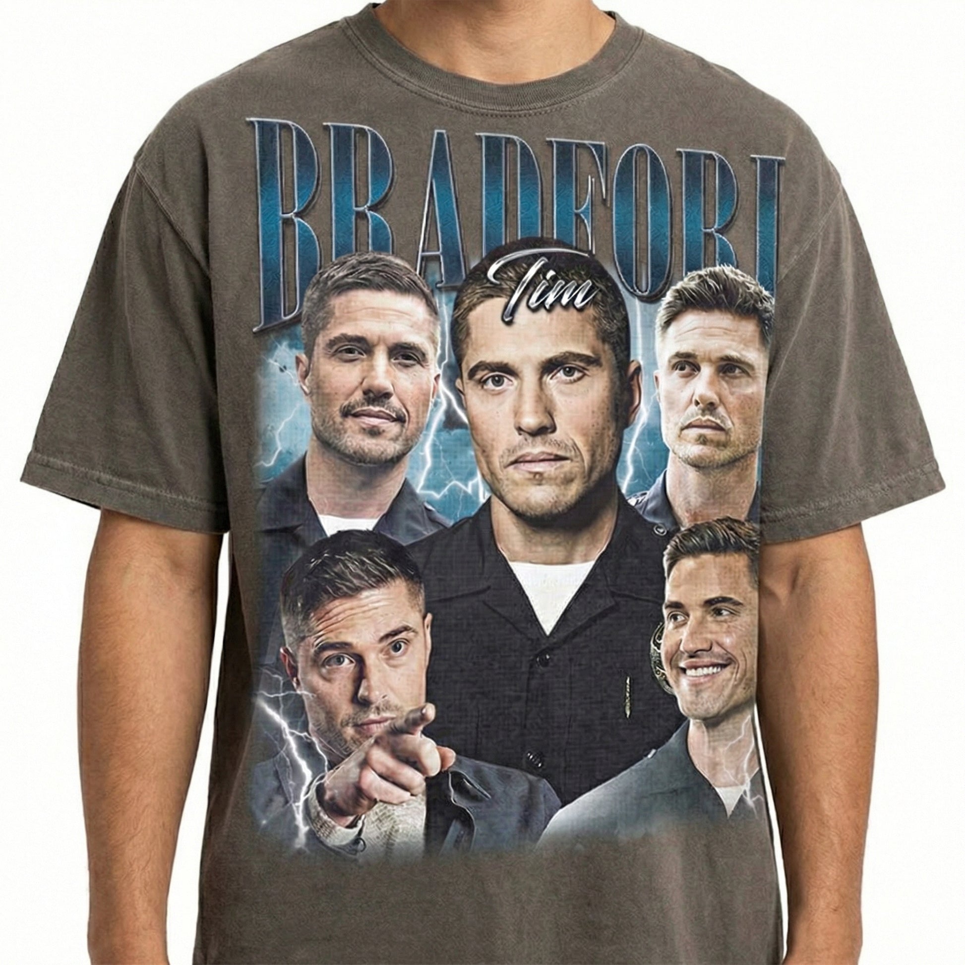 Vintage Tim Bradford Officer Inspired Graphic T-Shirt – Retro TV Style Unisex Tee