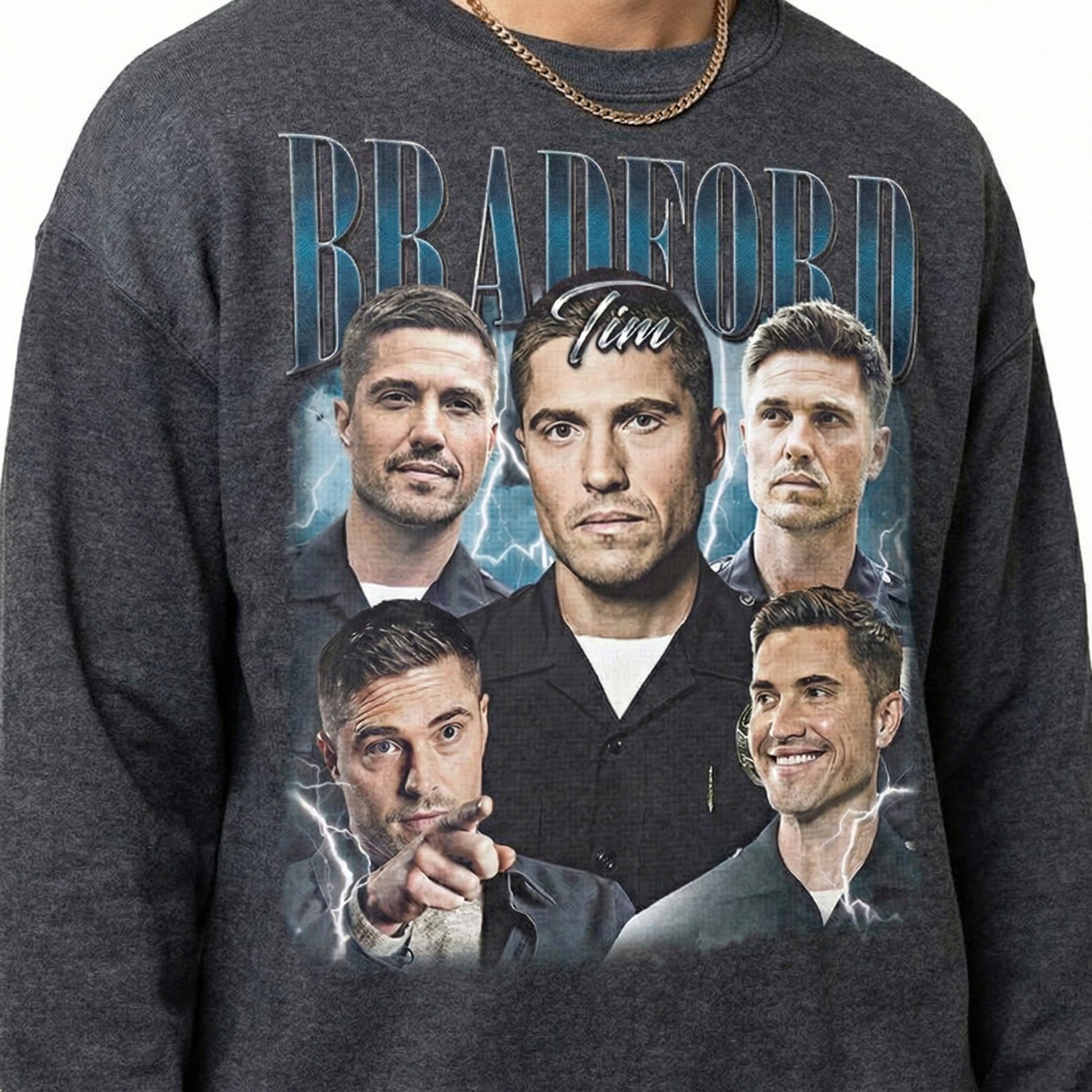 Vintage Tim Bradford Officer Inspired Graphic T-Shirt – Retro TV Style Unisex Tee