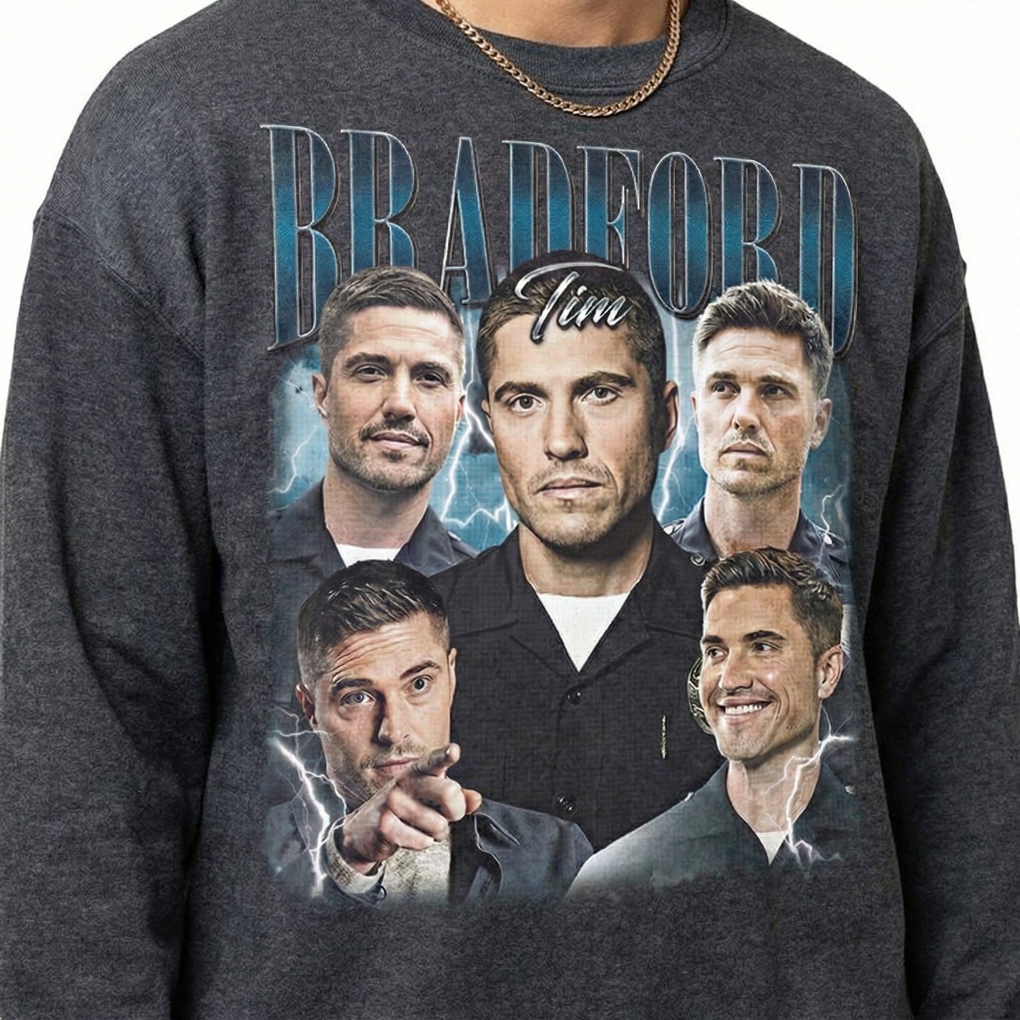 Vintage Tim Bradford Officer Inspired Graphic T-Shirt – Retro TV Style Unisex Tee