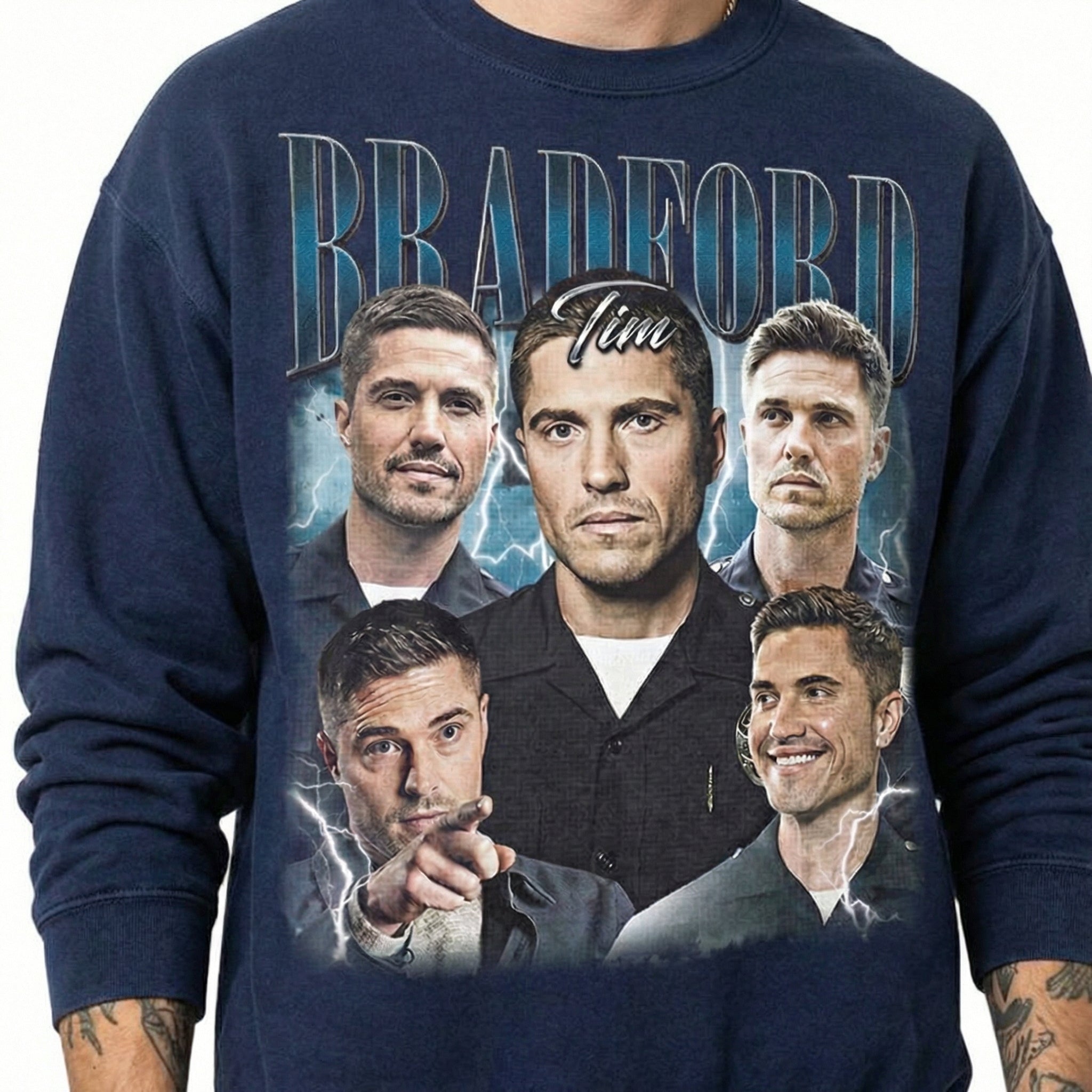 Vintage Tim Bradford Officer Inspired Graphic T-Shirt – Retro TV Style Unisex Tee