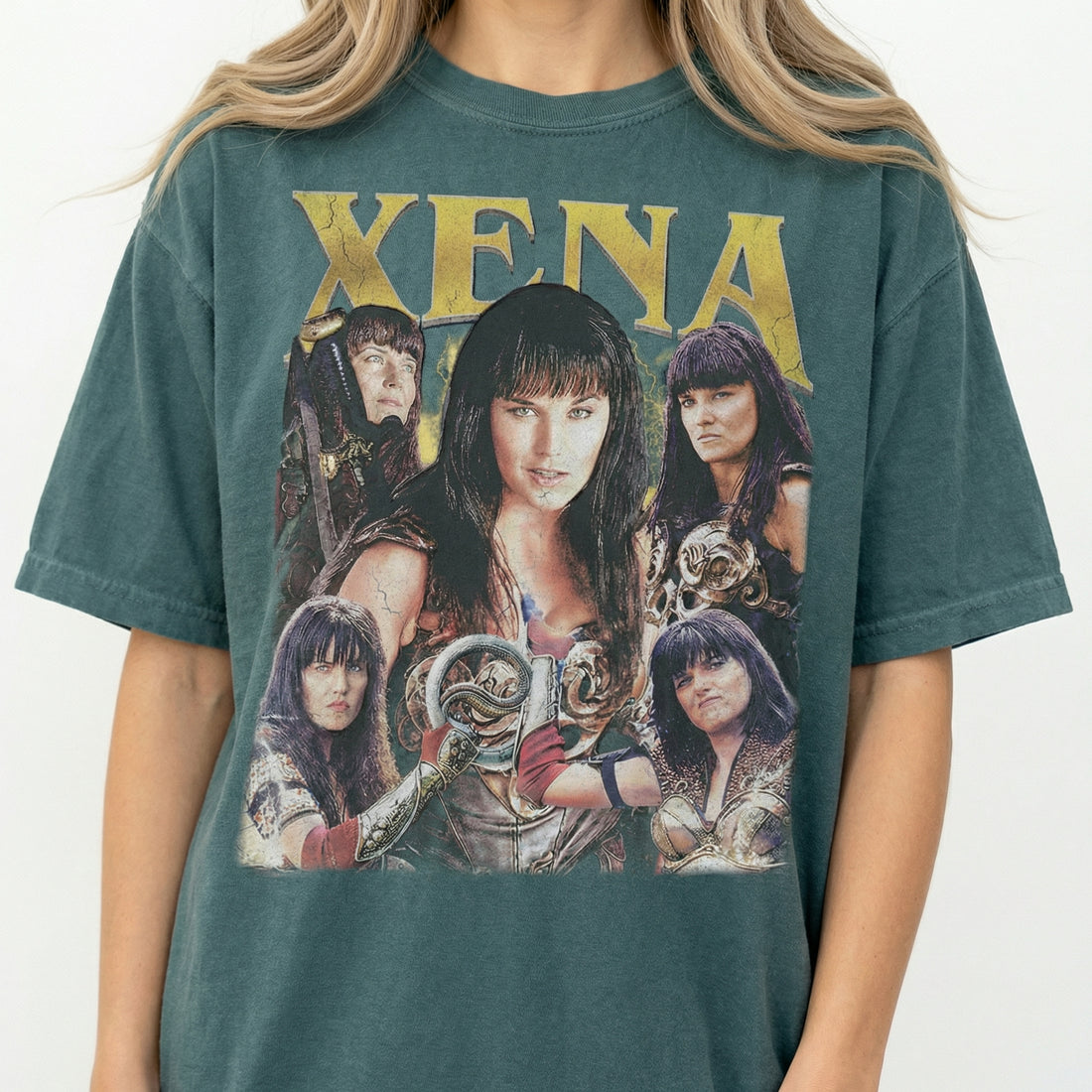 Vintage Xena Warrior Princess Graphic T-Shirt – Retro Fantasy Hero Unisex Cotton Tee